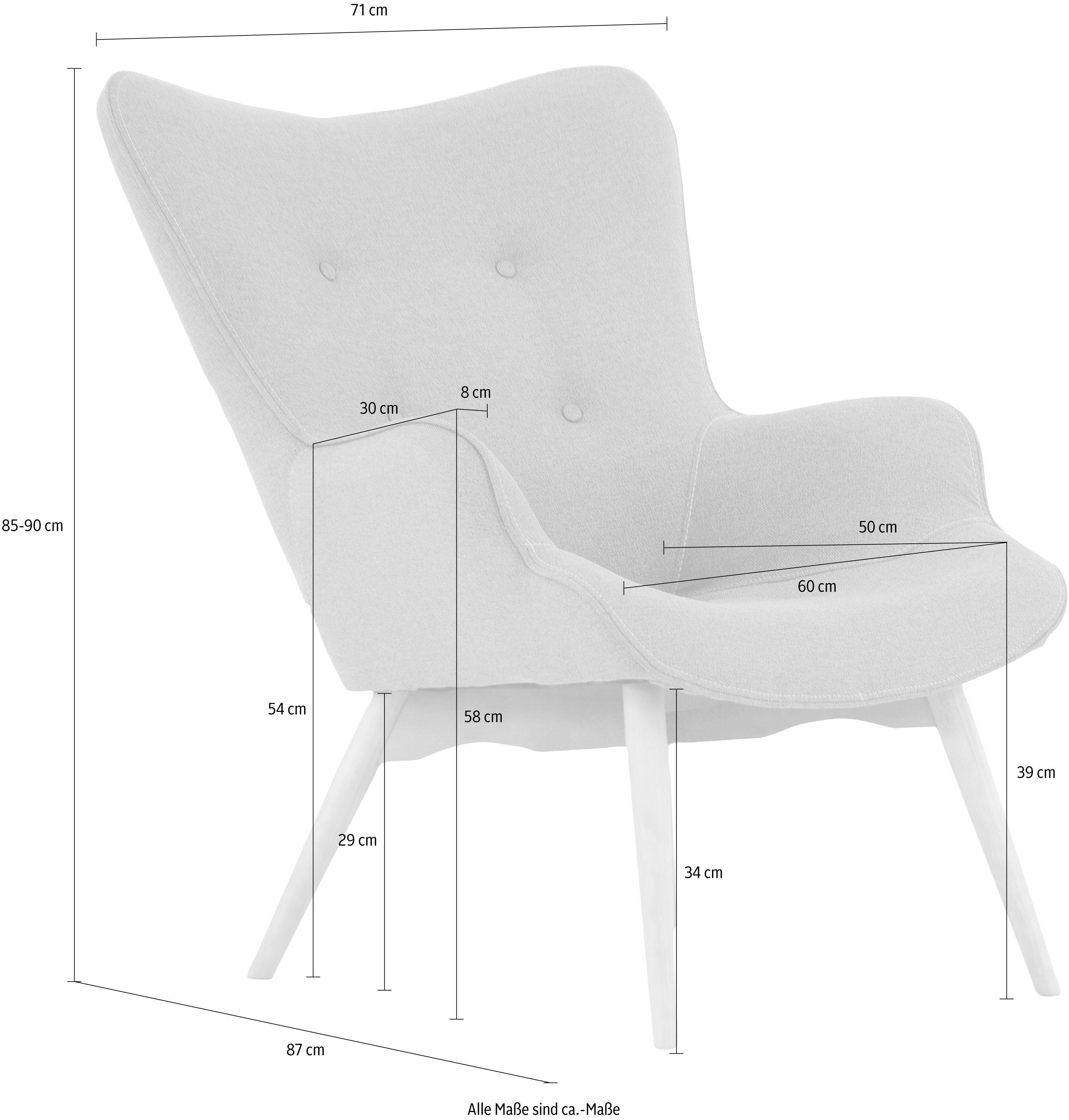 andas Fauteuil Egense naar keuze met of zonder hocker