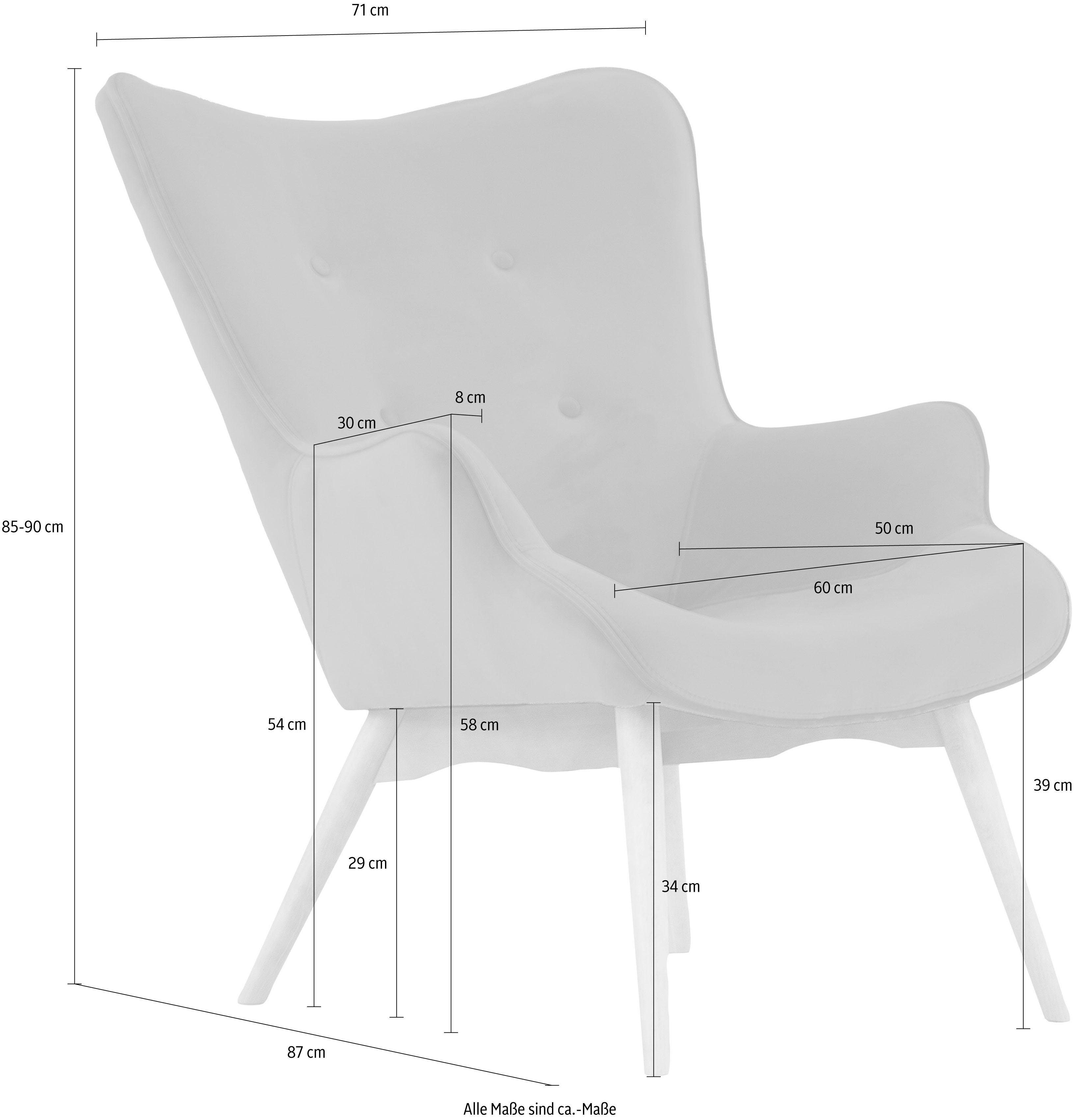andas Fauteuil Egense naar keuze met of zonder hocker