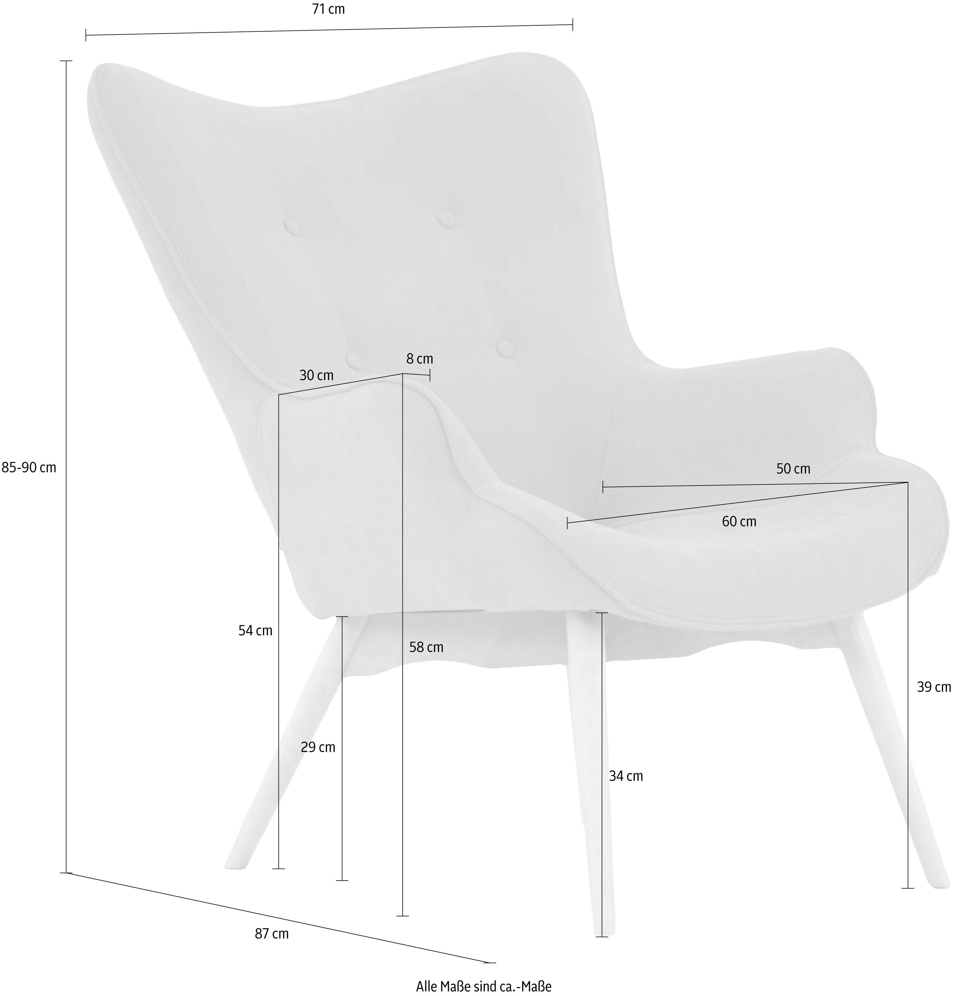 andas Fauteuil Egense naar keuze met of zonder hocker
