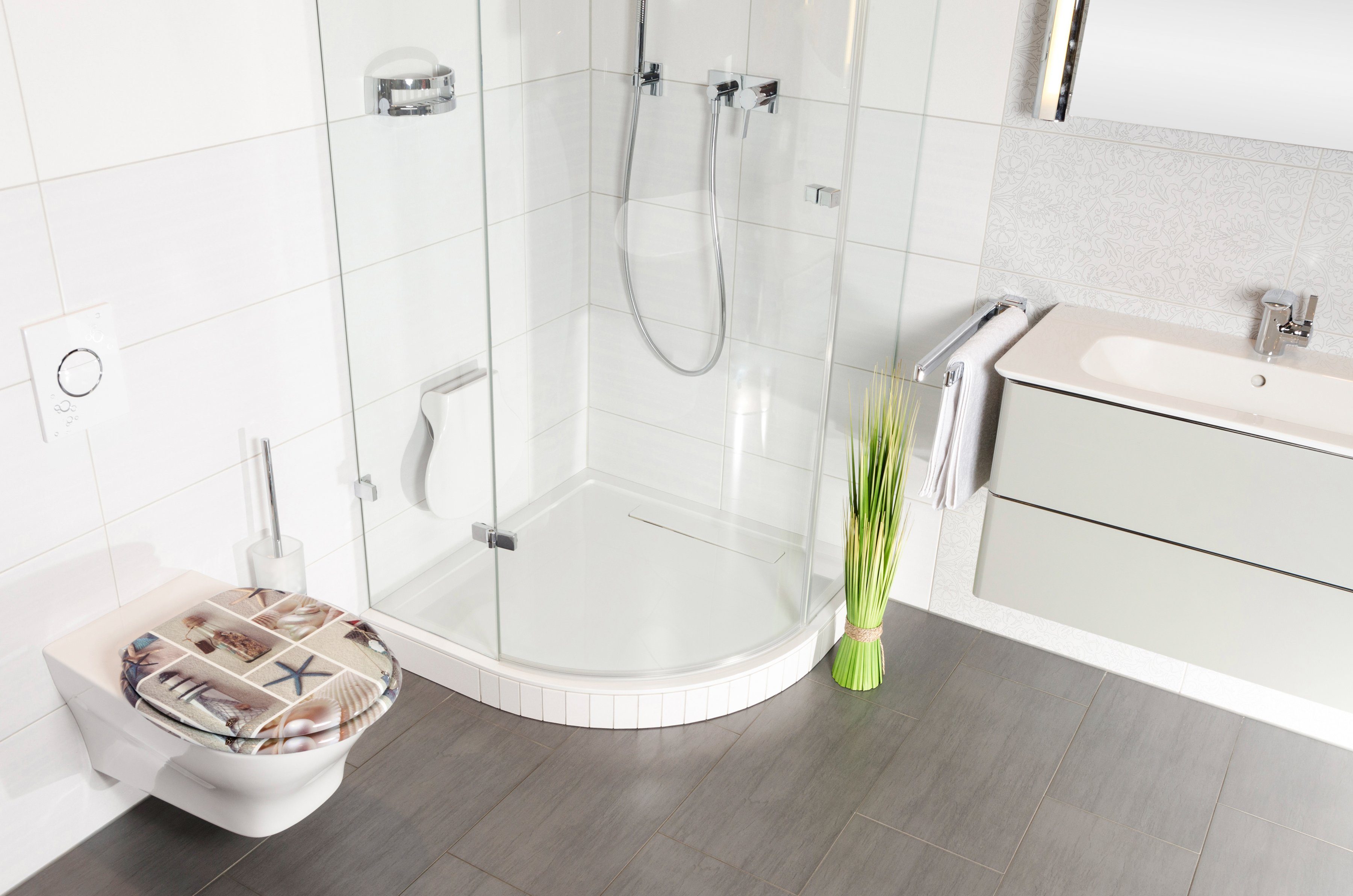 Sanilo Toiletzitting ZEEBRIES met soft-closemechanisme
