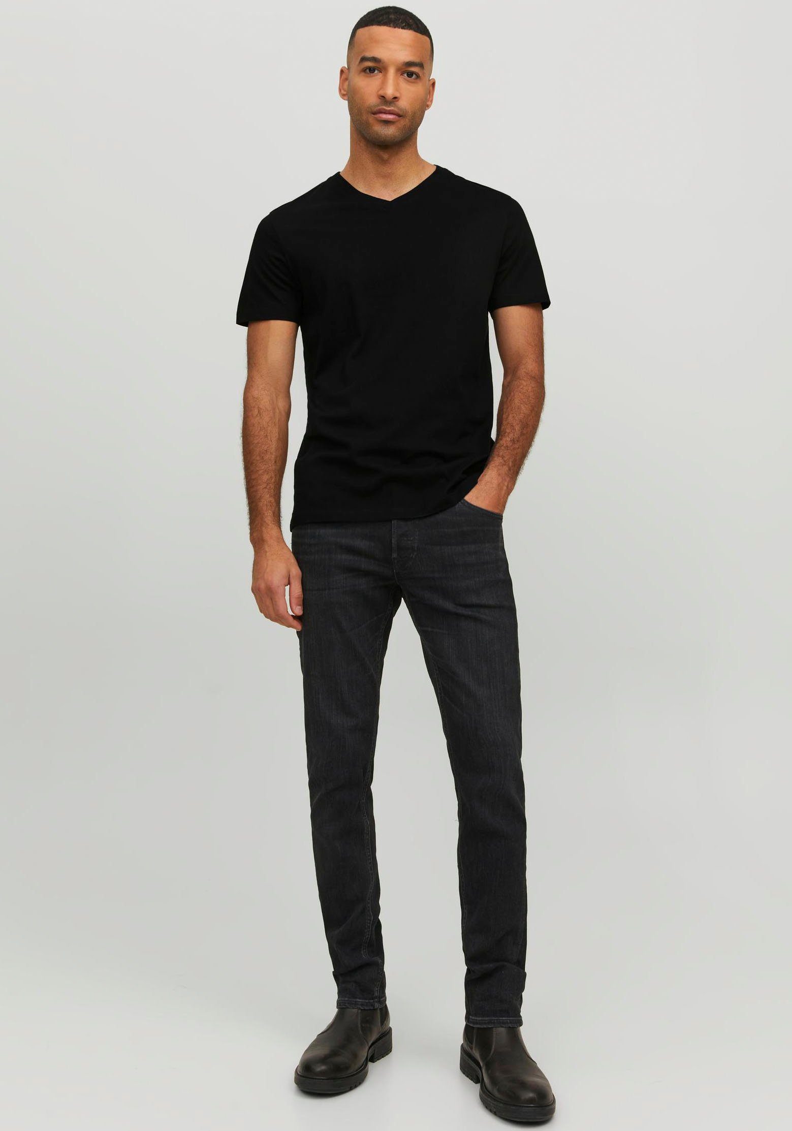 Jack & Jones Shirt met V-hals JJEORGANIC BASIC TEE
