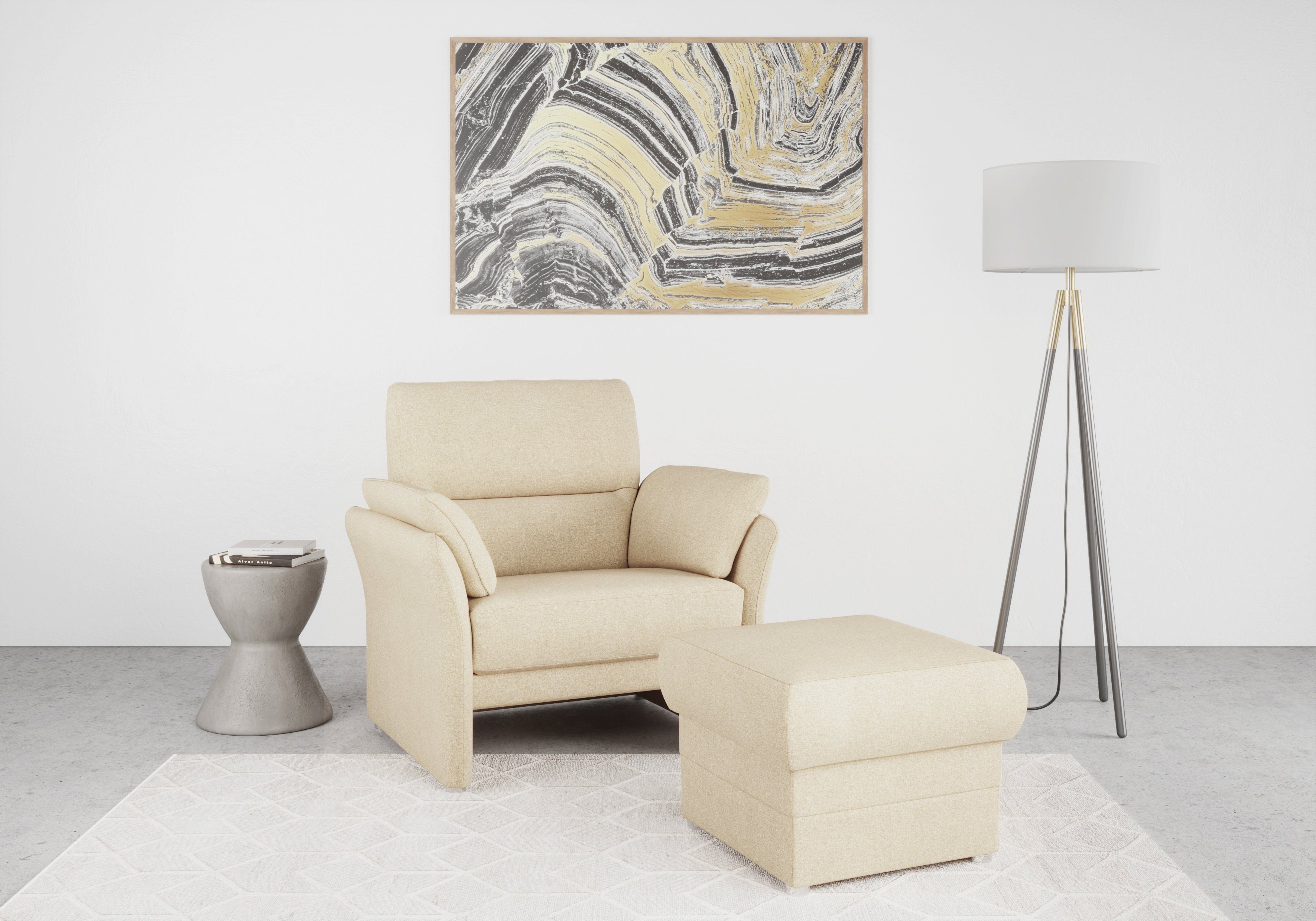 DOMO collection Fauteuil Pina elegante en tijdloze clubstoel, comfortabele cocktailsstoel