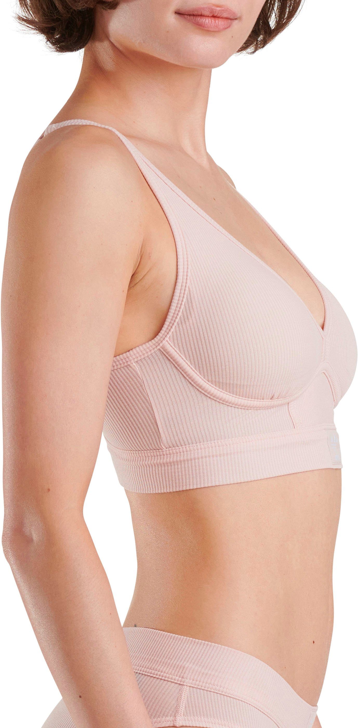 adidas Originals Bustier Flex Ribbed Cotton met elastische onderbusteband