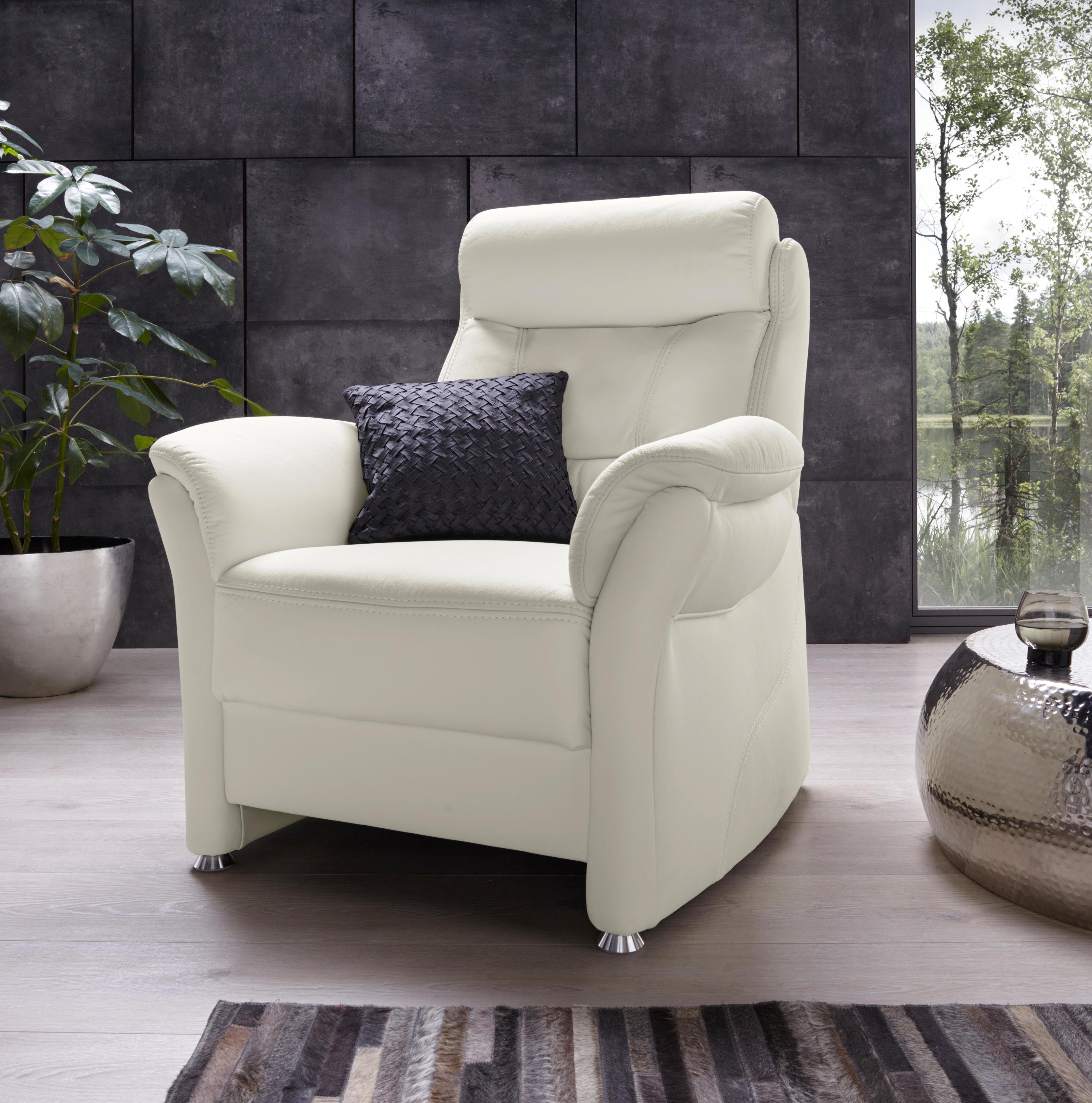 Places of Style Fauteuil Sardinië met verstelbaar hoofdeind (set) fauteuils wit