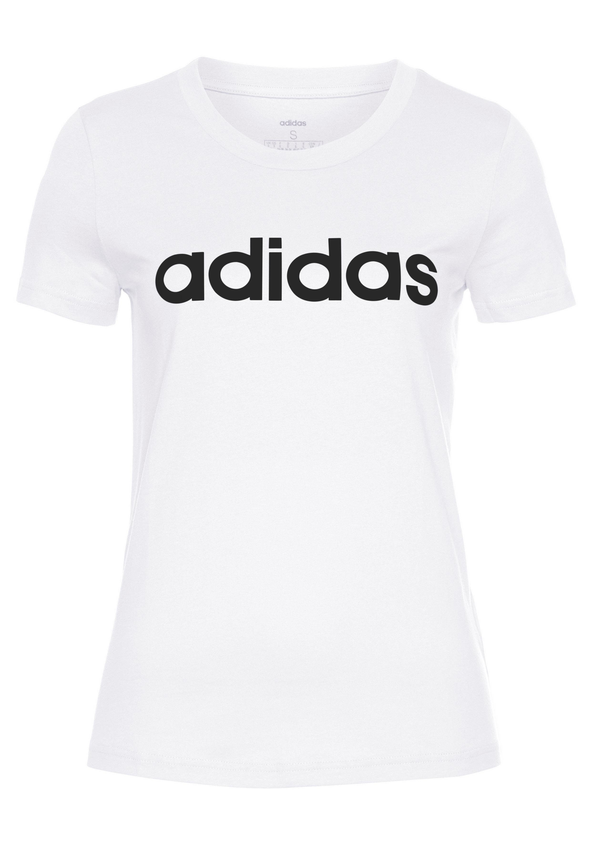 Online Adidas Linear shirte Tee Slim Shoppen T RL3j54qA