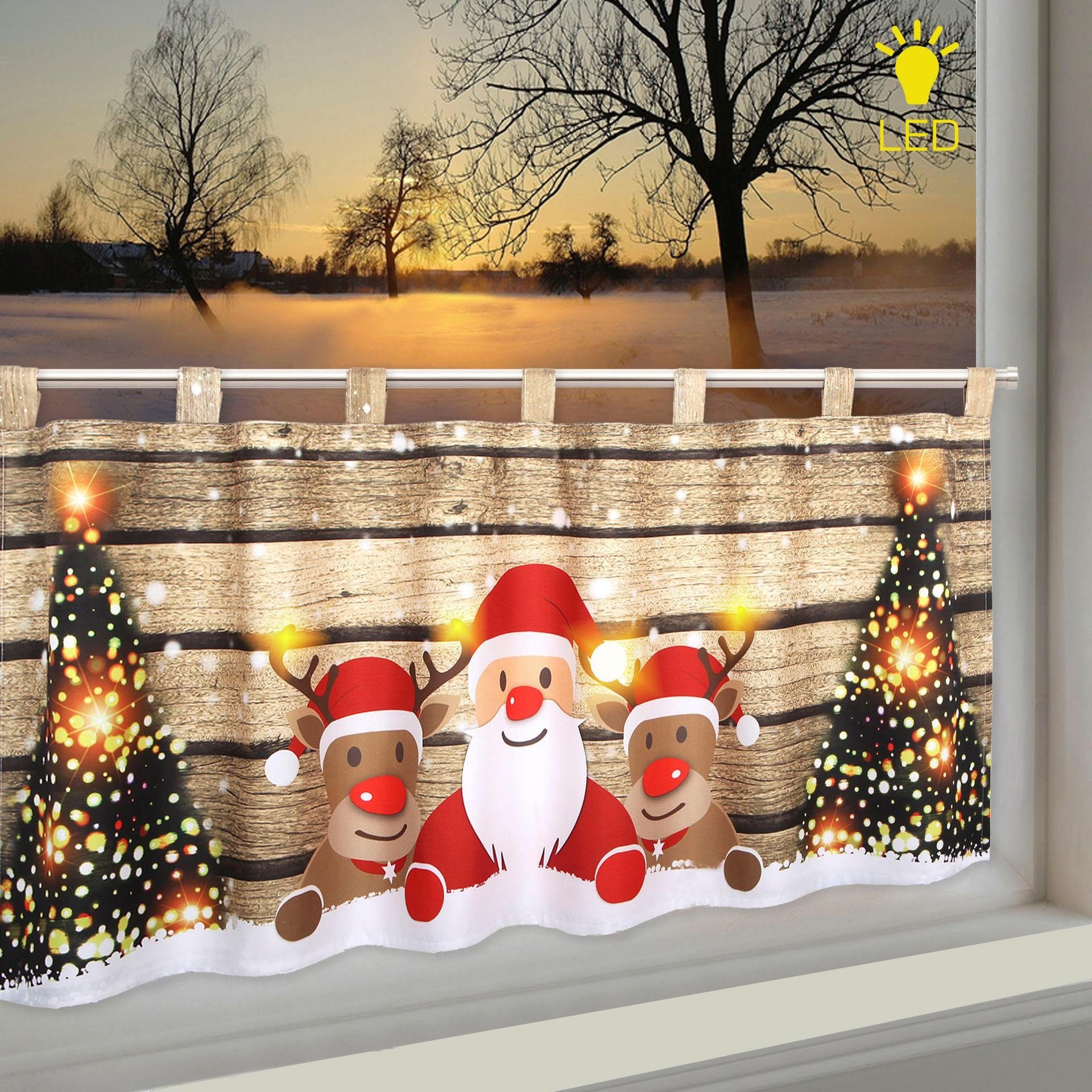Delindo Lifestyle Valletje WEIHNACHTS-TEAM HxB: 45x120, met ledverlichting (1 stuk)