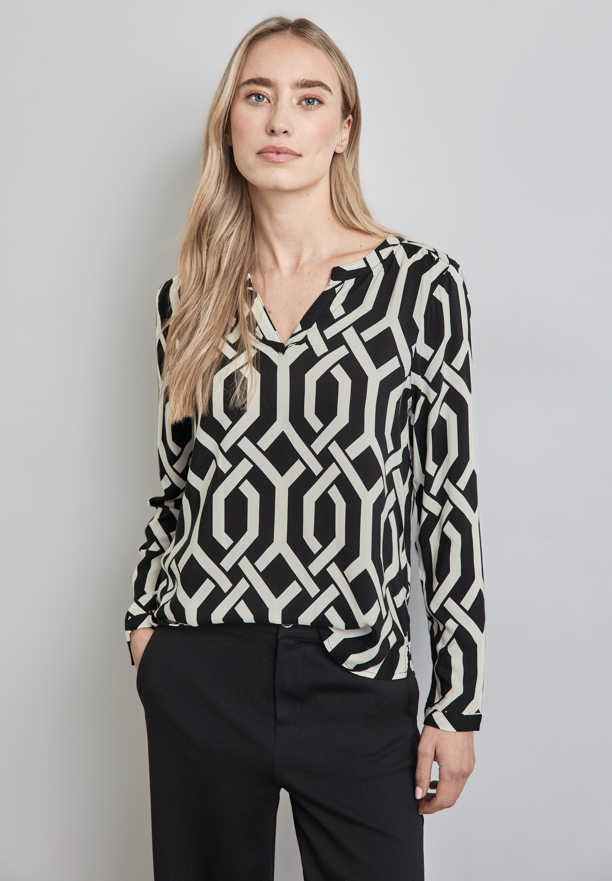 STREET ONE Blouse met lange mouwen met print all-over
