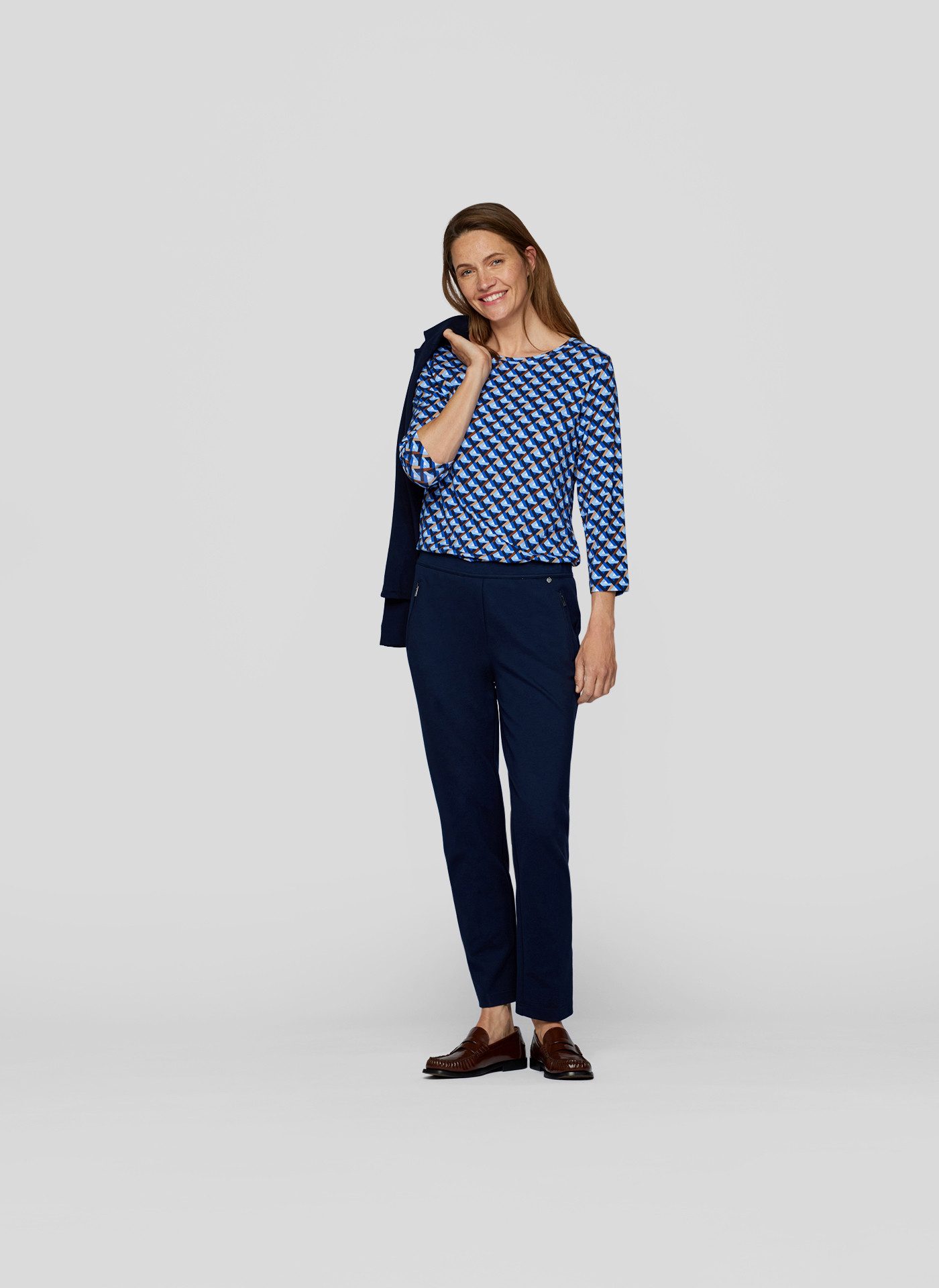 Rabe Shirt met 3/4 mouwen met grafisch patroon
