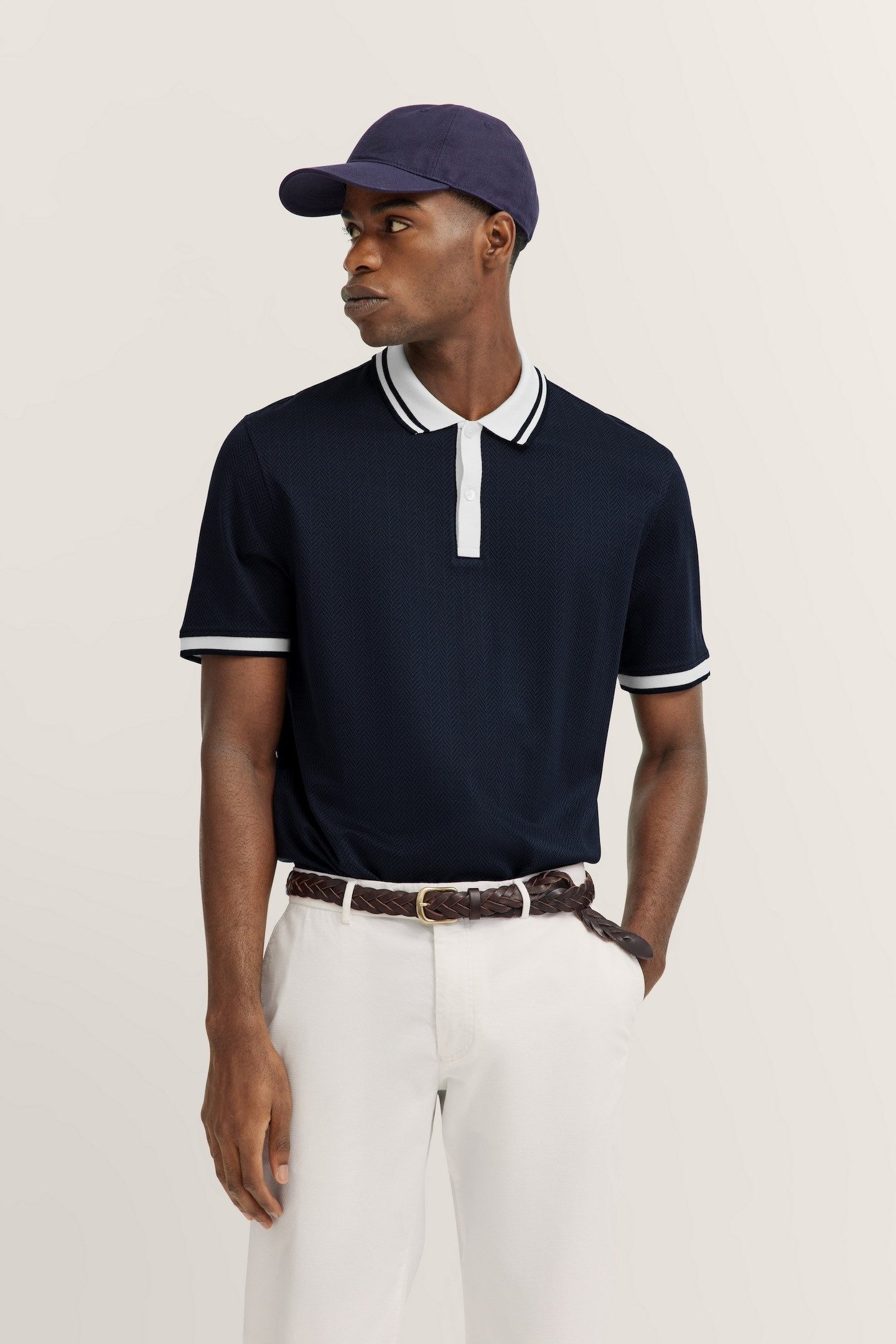 Bugatti Poloshirt met aansluitende pasvorm heren t-shirts maat L blauw