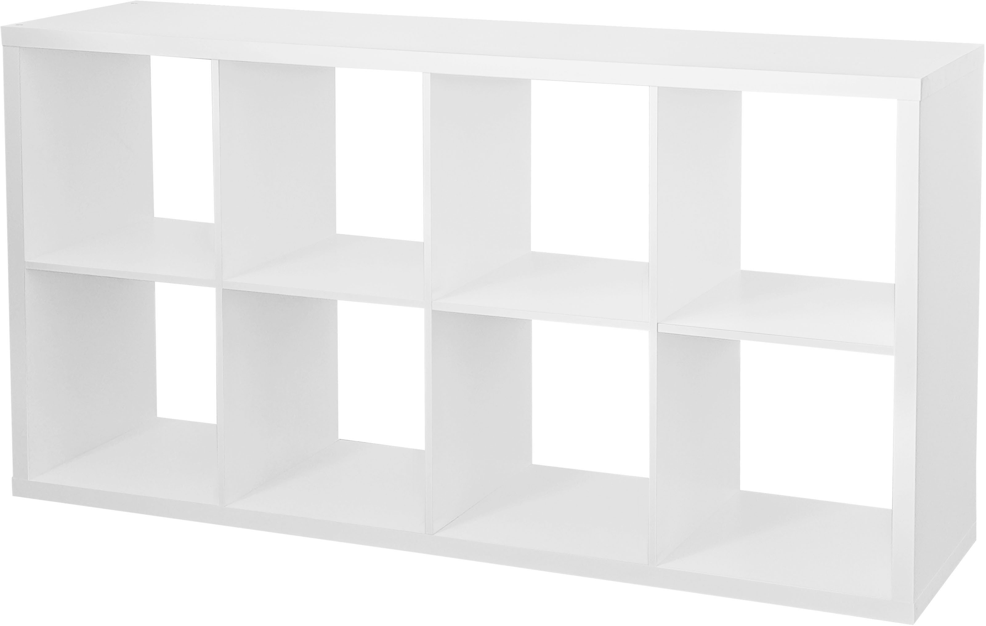 INOSIGN Boekenkast IZOLA, roomdivider, ordnerstelling, kubusrek, met 6 of 8 vakken, liggend en staand(b/d) 76x37 cm