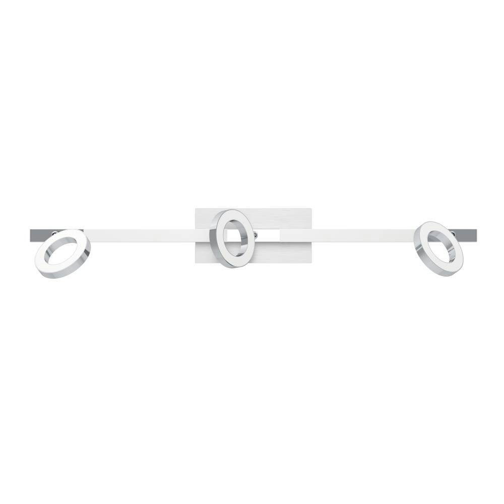 EGLO Ledplafondspots CARDILLIO 1 plafondlamp, chroom, 3-vlamig, draaibare lampenkoppen