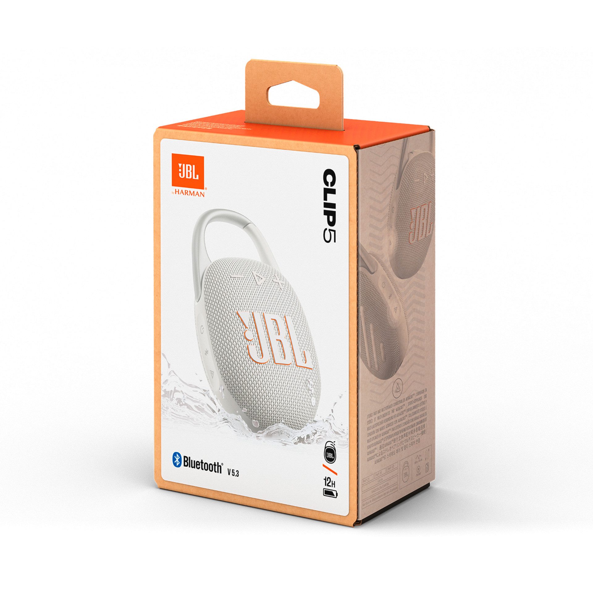 JBL Bluetooth luidspreker Clip 5 ultra-compact, water- en stofbestendig (ip67), 7 watt rms