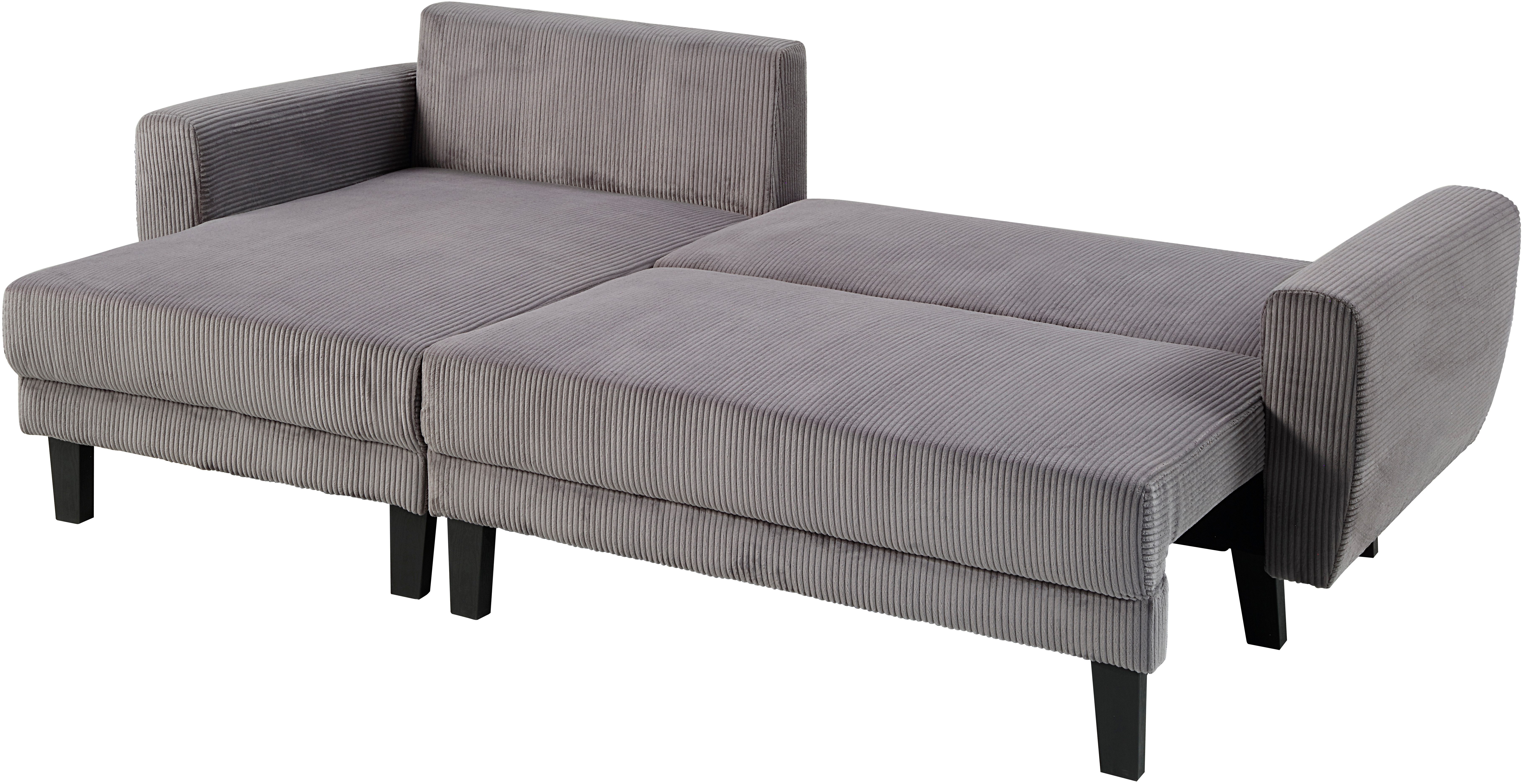 ATLANTIC home collection Hoekbank Leonid L-vorm met slaapfunctie en bedkist