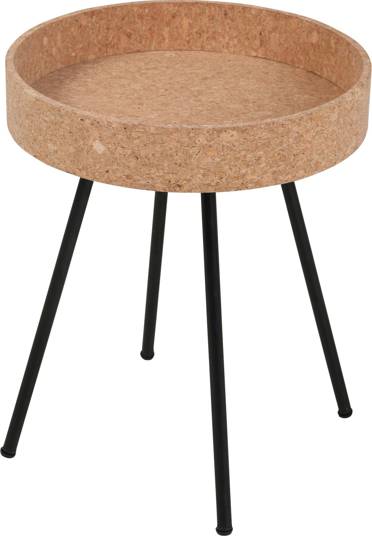 Home affaire Bijzettafel Tafelbladen van kurk (set, 2 stuks)