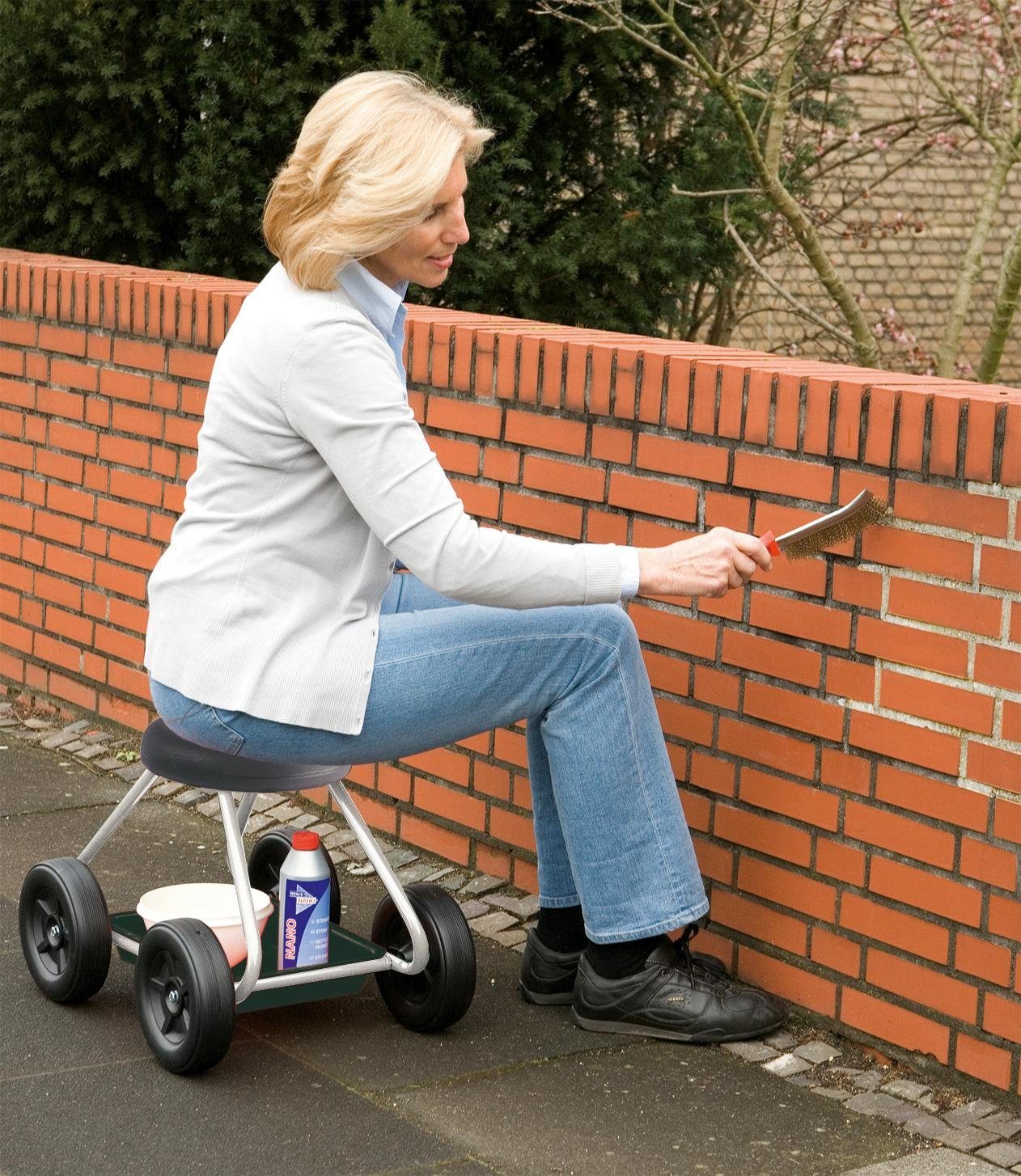 WENKO Verrijdbaar krukje Secura