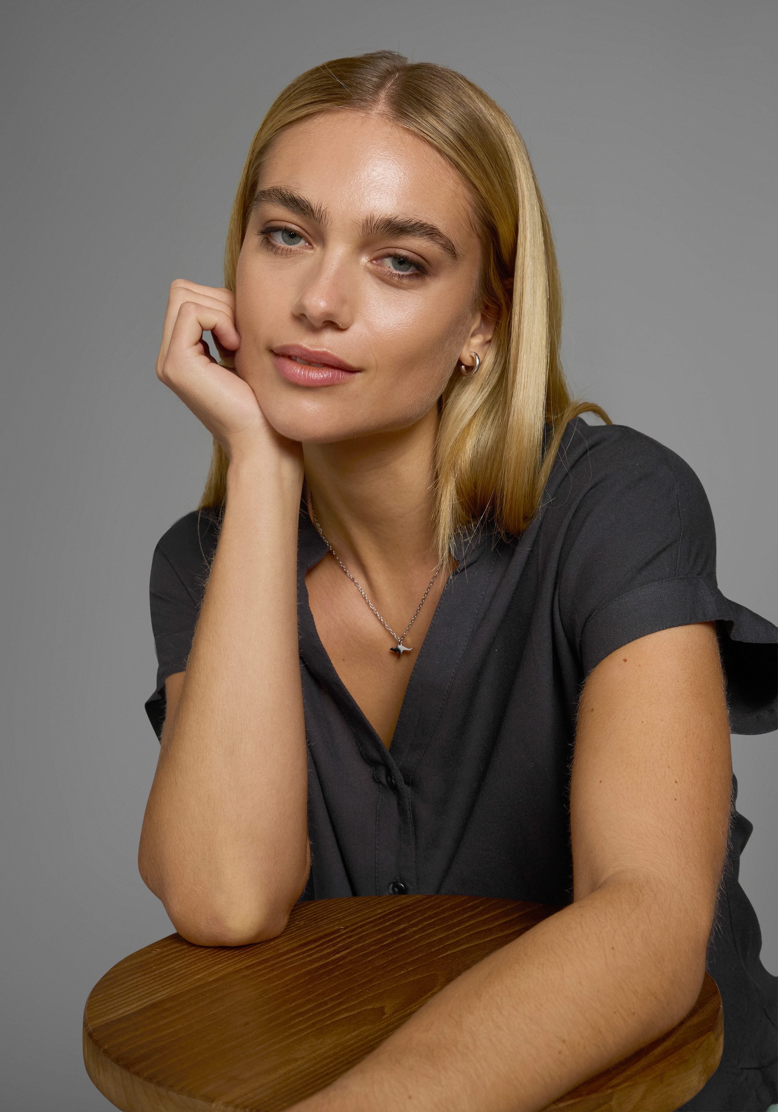 Boysen's Overhemdblouse in oversized stijl met ballonzoom