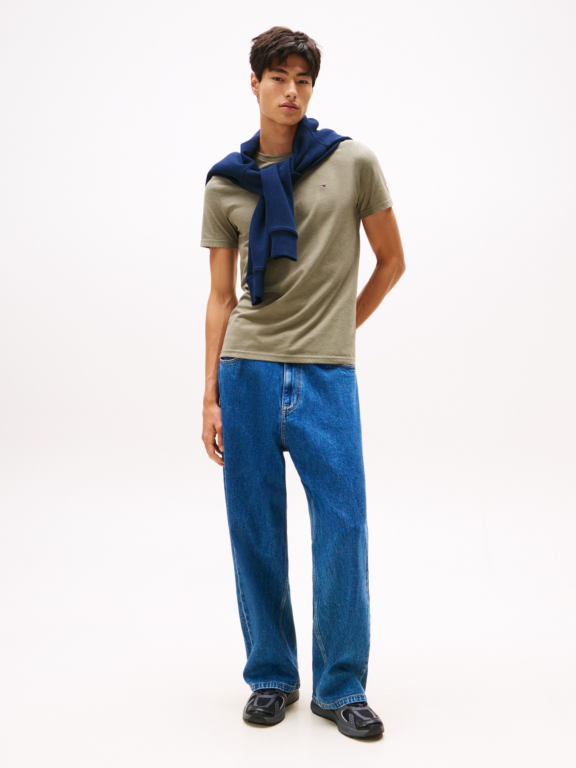 TOMMY JEANS T-shirt TJM XSLIM JASPE HTR TEE EXT