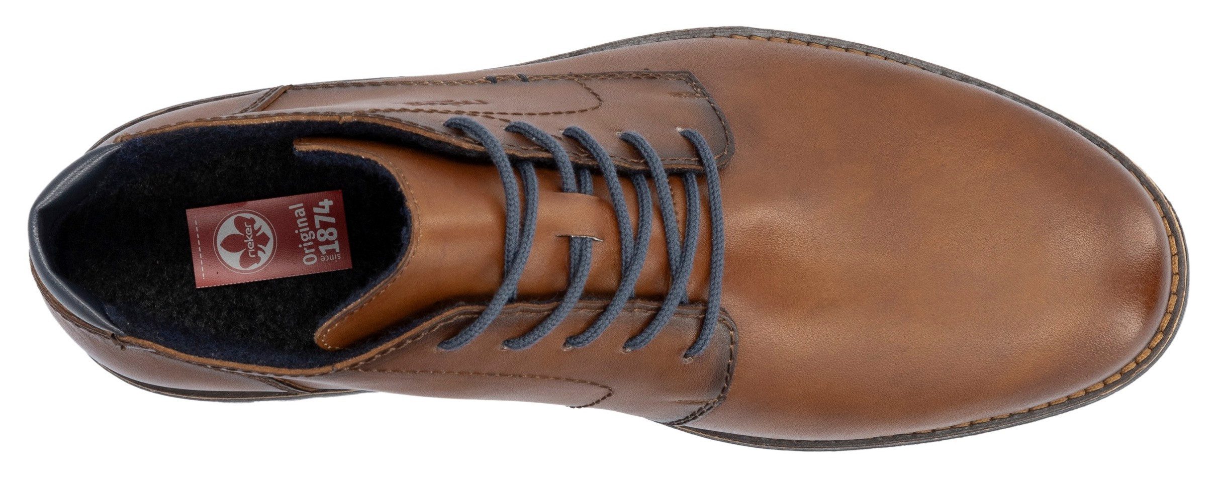 Rieker Veterlaarsjes zakelijke enkellaars, veterschoenen met zachte binnenzool
