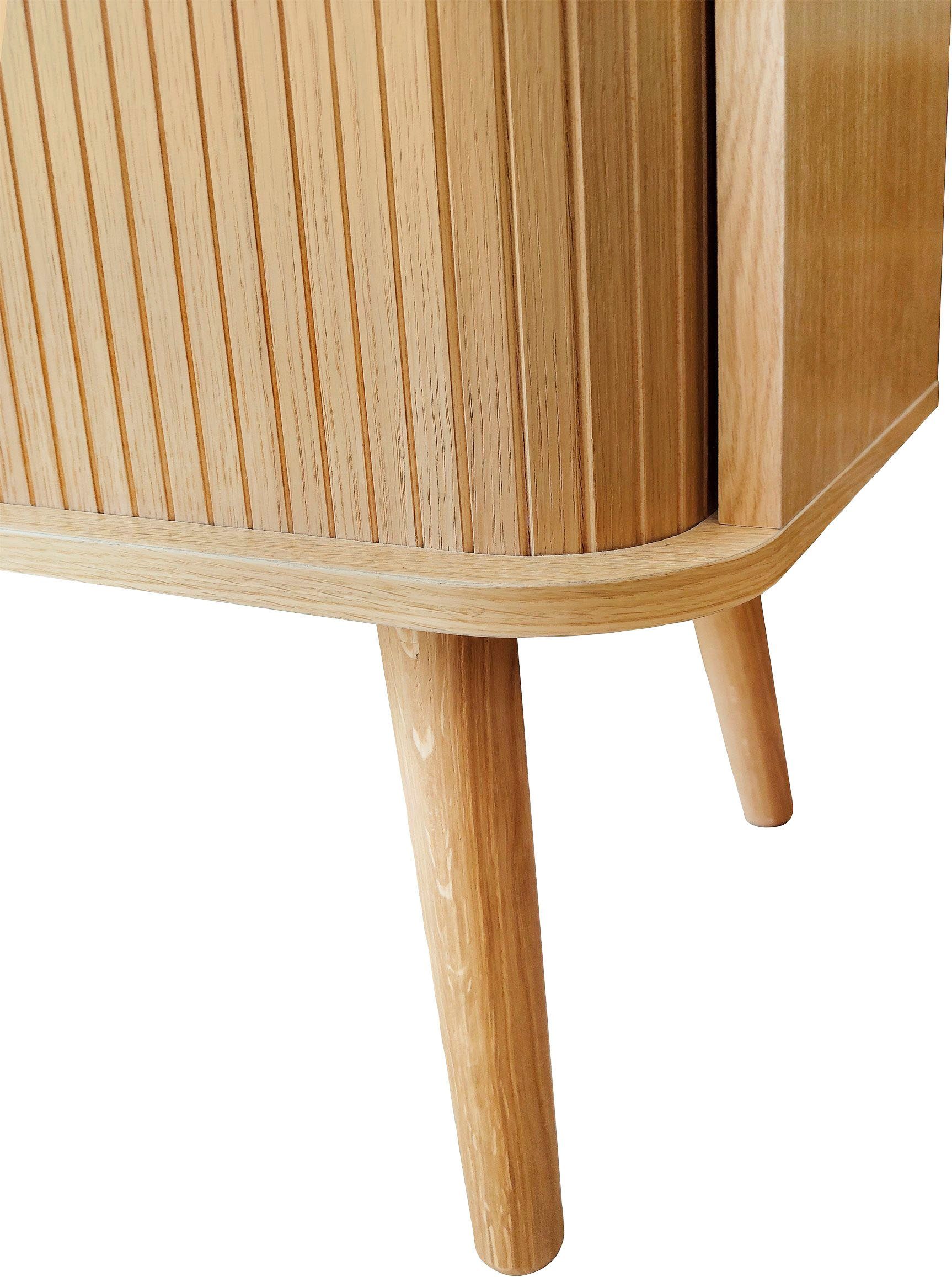 Woodman Highboard Rove Opbergkast bijzonder ontwerp, breedte 83 cm, met eikenfineer