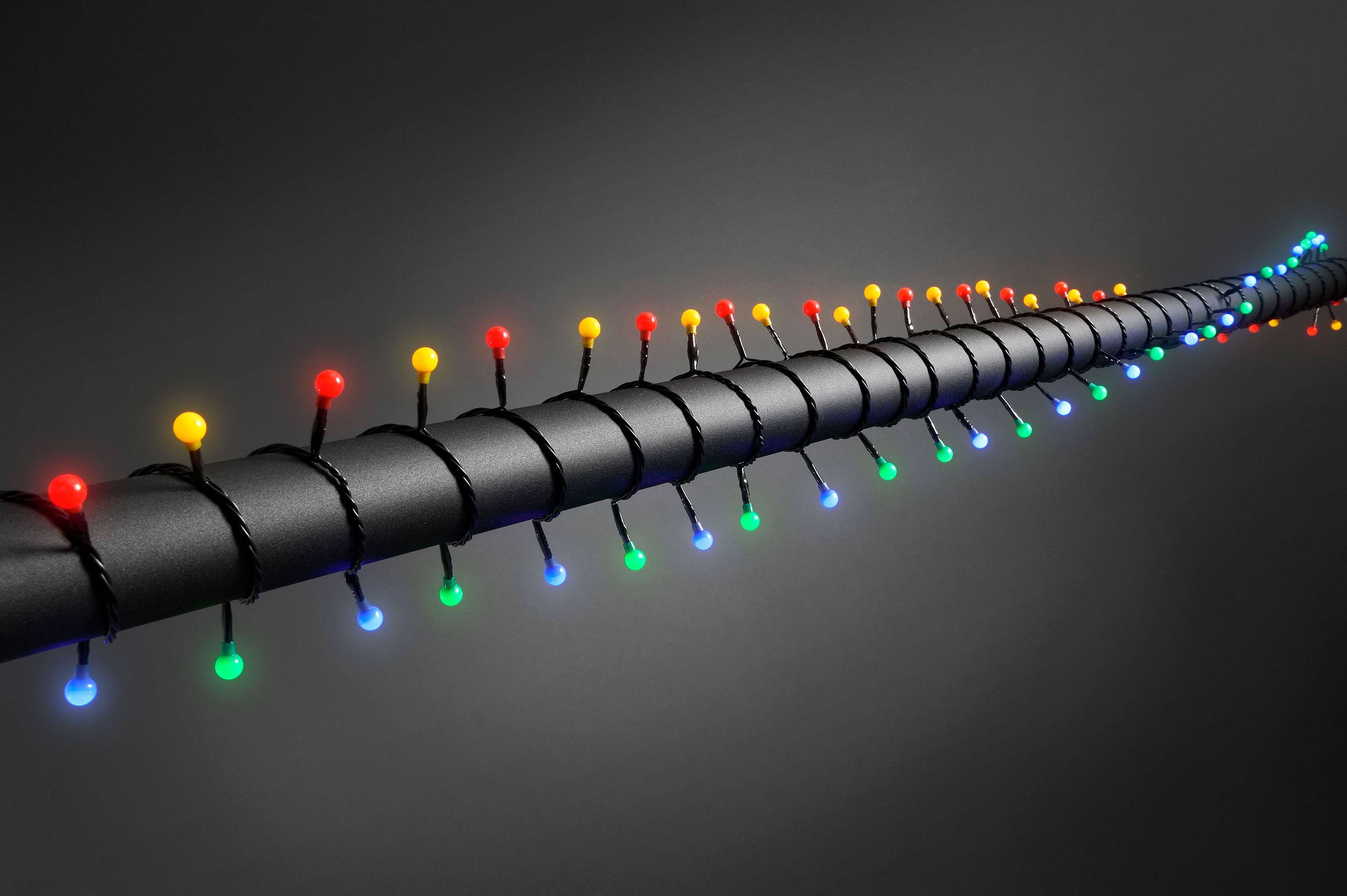 KONSTSMIDE Led-lichtsnoer Led bollichtketting, ronde dioden, 80 gekleurde dioden (1 stuk)