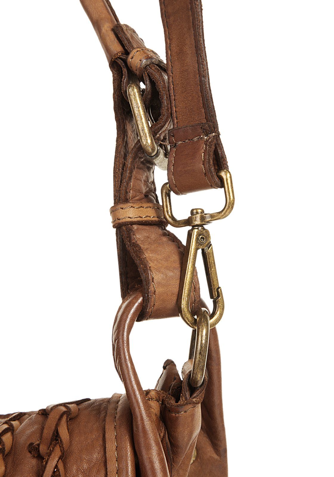 Samantha Look Schoudertas echt leer, made in italy