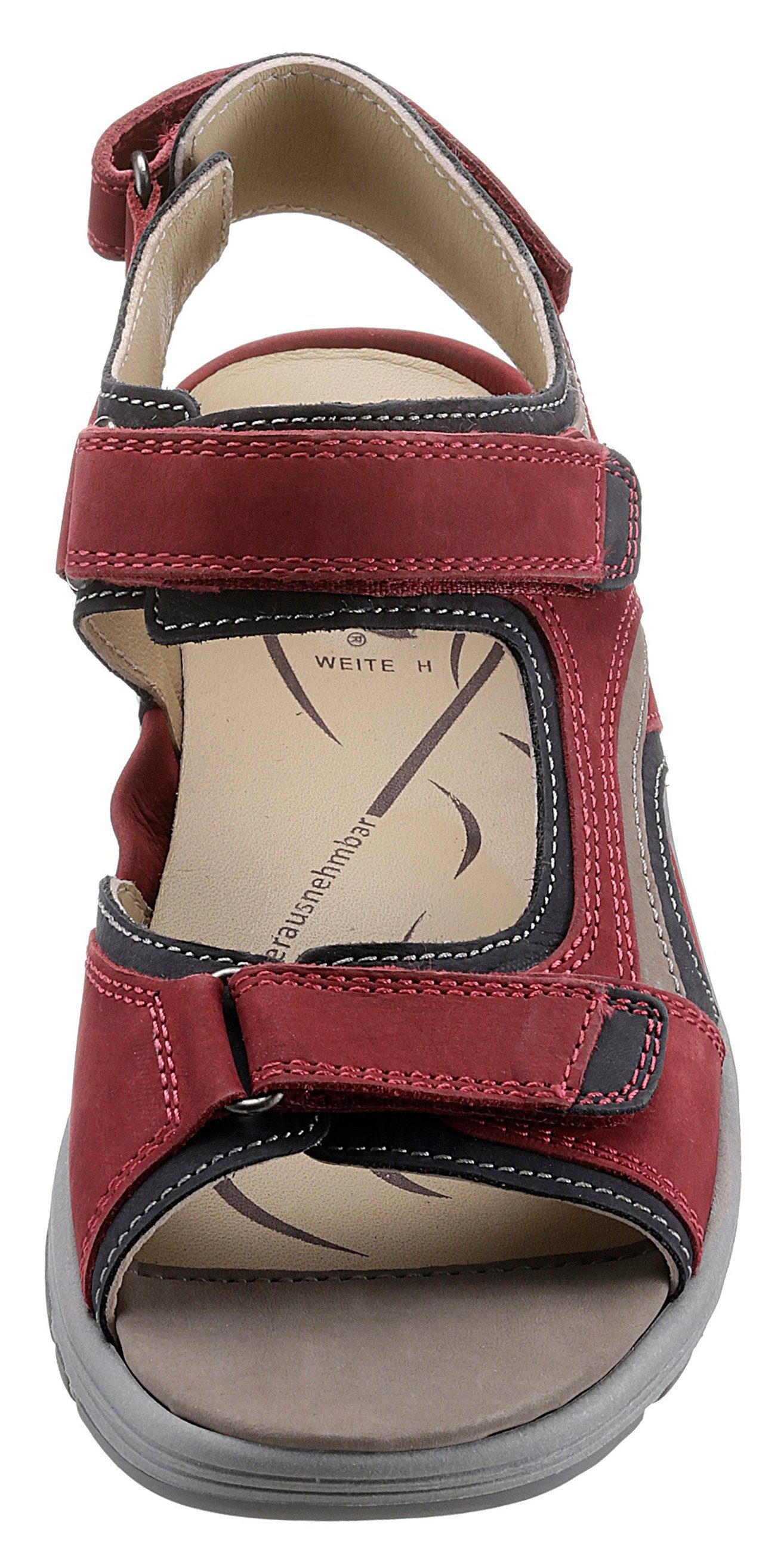 Waldläufer Sandalen zomerschoen, outdoorschoen, sleehak, in trekkinglook, h-breedte
