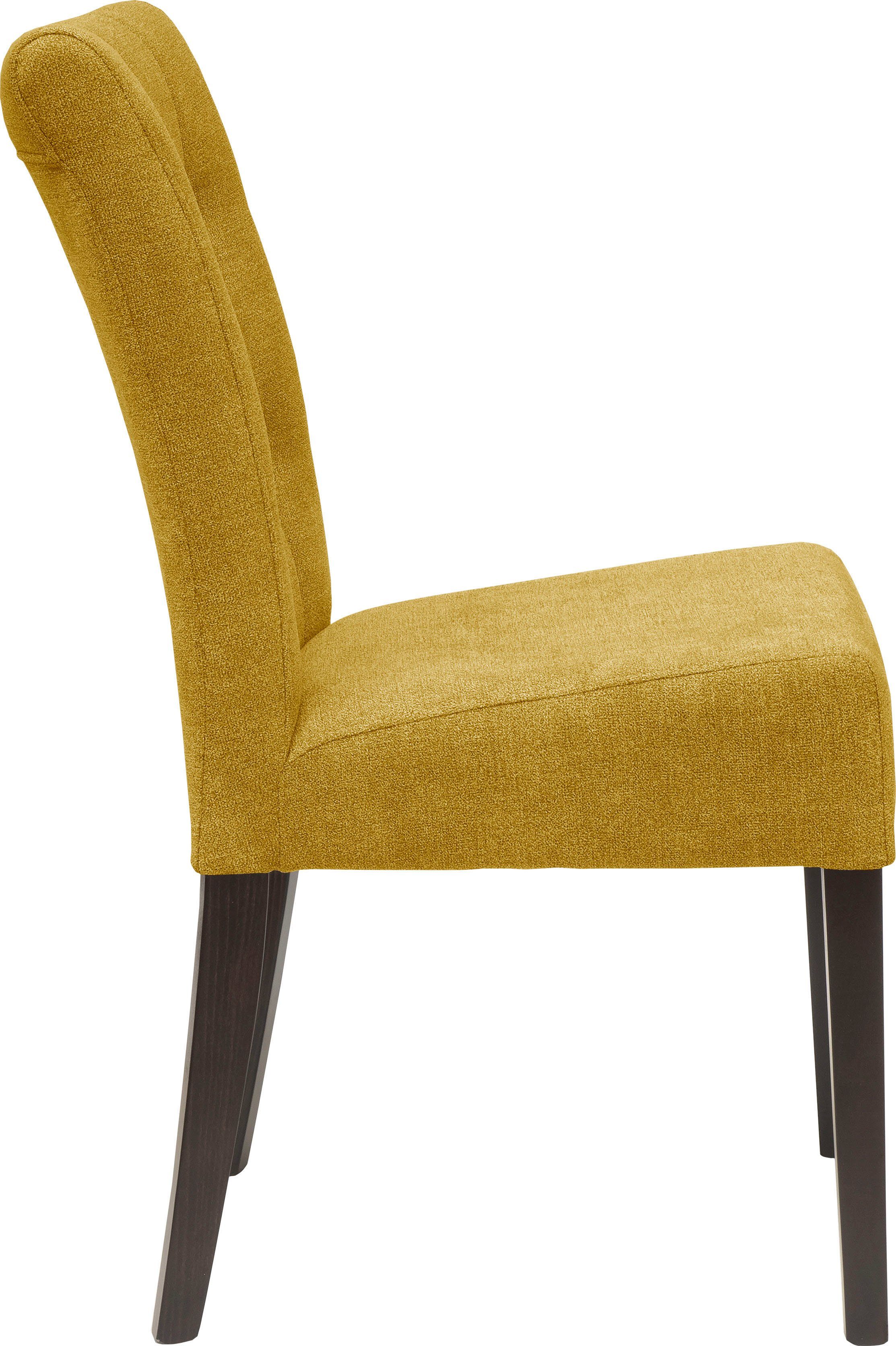 Home affaire Eetkamerstoel Queen BESTSELLER Gestoffeerde stoel met knoopdetails, set van 2, 4 of 6