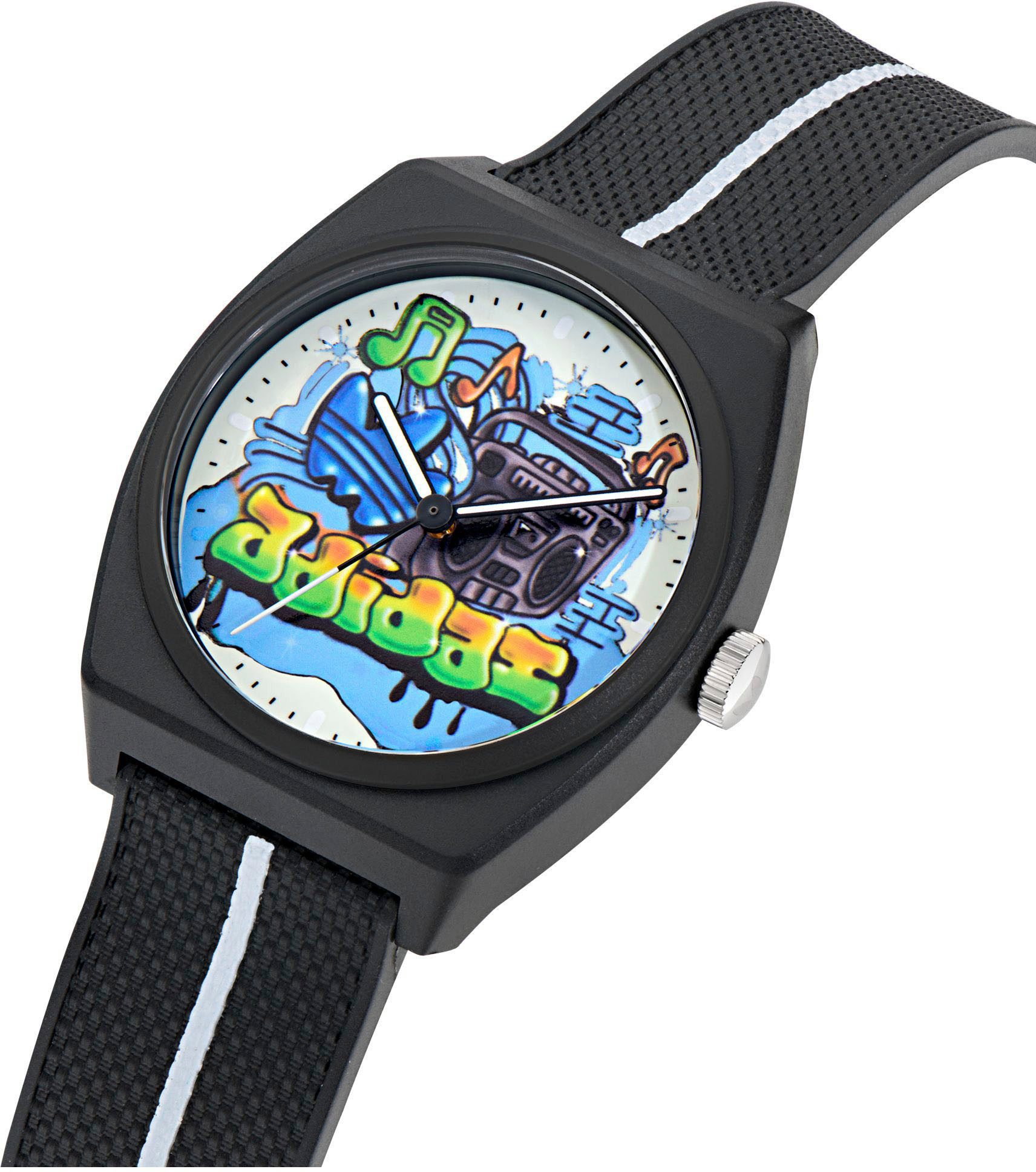 adidas Originals Kwartshorloge PROJECT TWO Polshorloge, herenhorloge, dameshorloge, harsband, waterafstotend tot 5 bar
