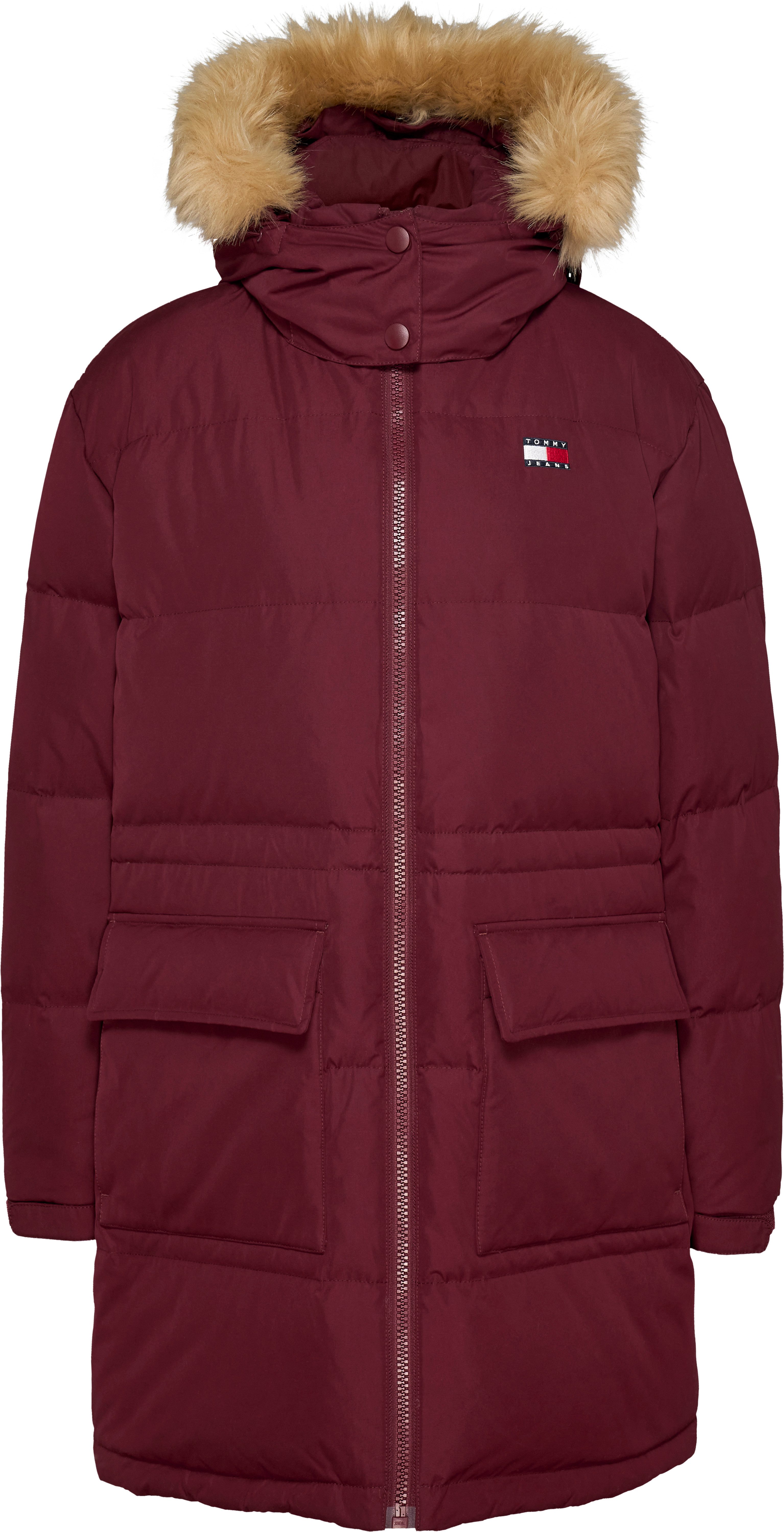 TOMMY JEANS Gewatteerde jas TJW MIDI ALASKA FAUX FUR