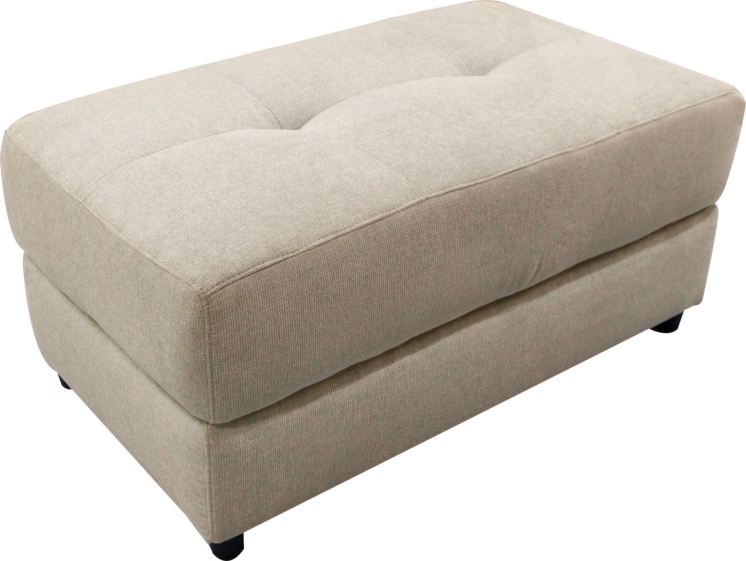 home affaire hocker sentrano + kilado in 4 stofkwaliteiten, met comfortabele binnenvering, totale breedte 105 cm beige