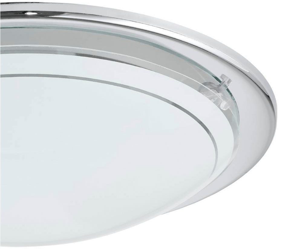 EGLO Plafondlamp PLANET 1 plafondlamp, chroom, staal, glas, keukenlamp, E27 (1 stuk)