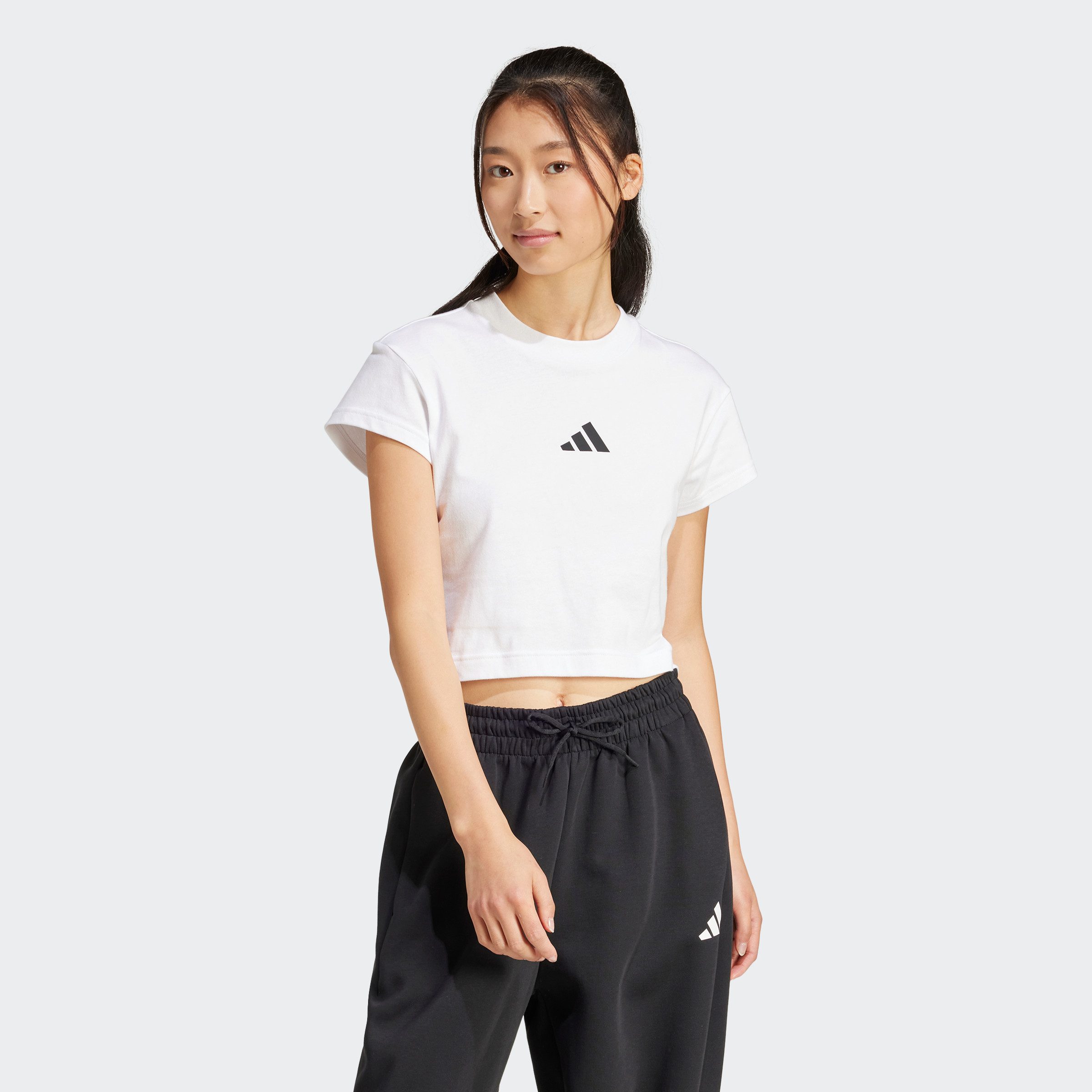 adidas Sportswear T-shirt W FI SL BB TEE dames tops maat XXL wit