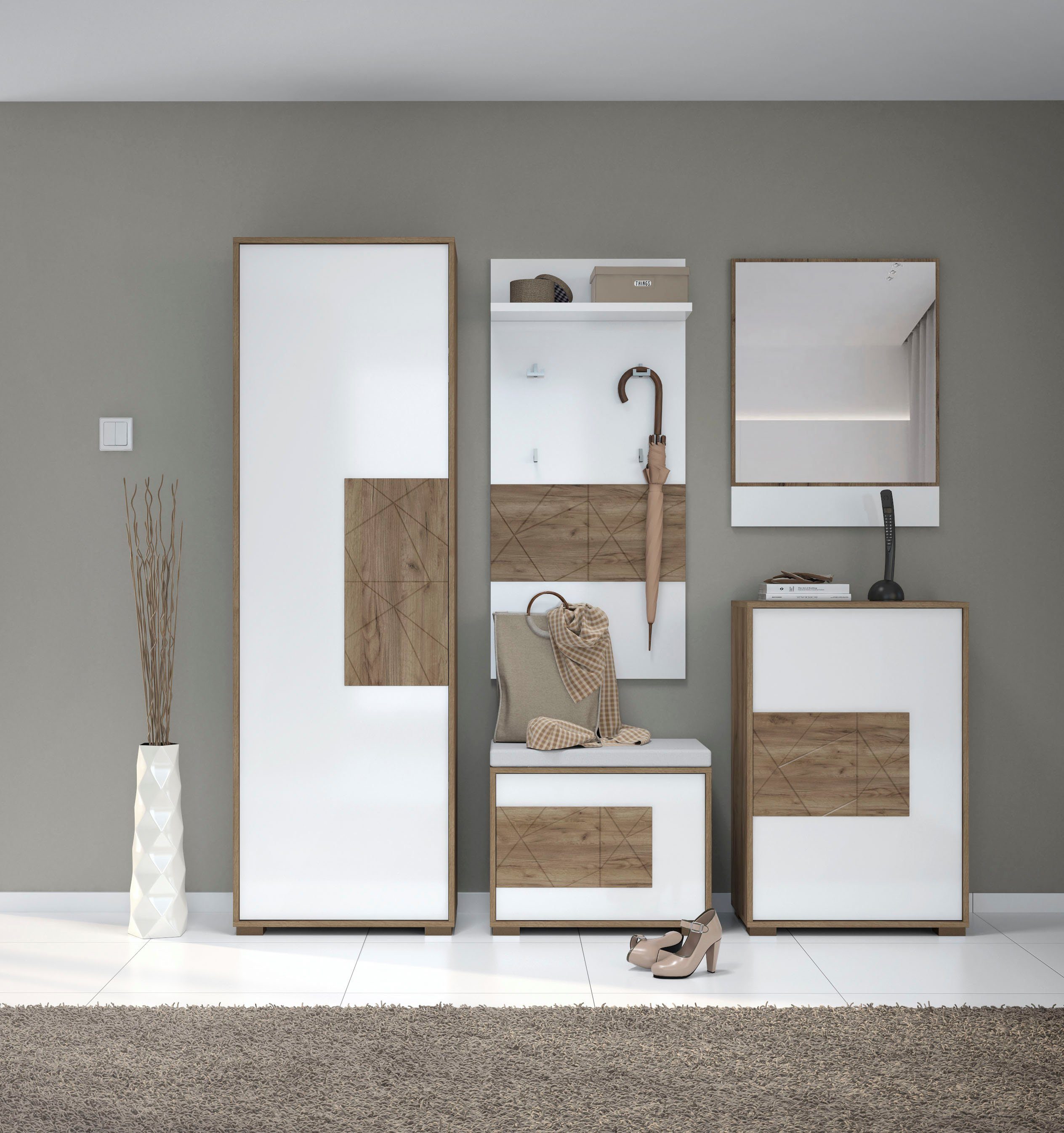 Places of Style Kledingkast Stela met push-to-open-functie