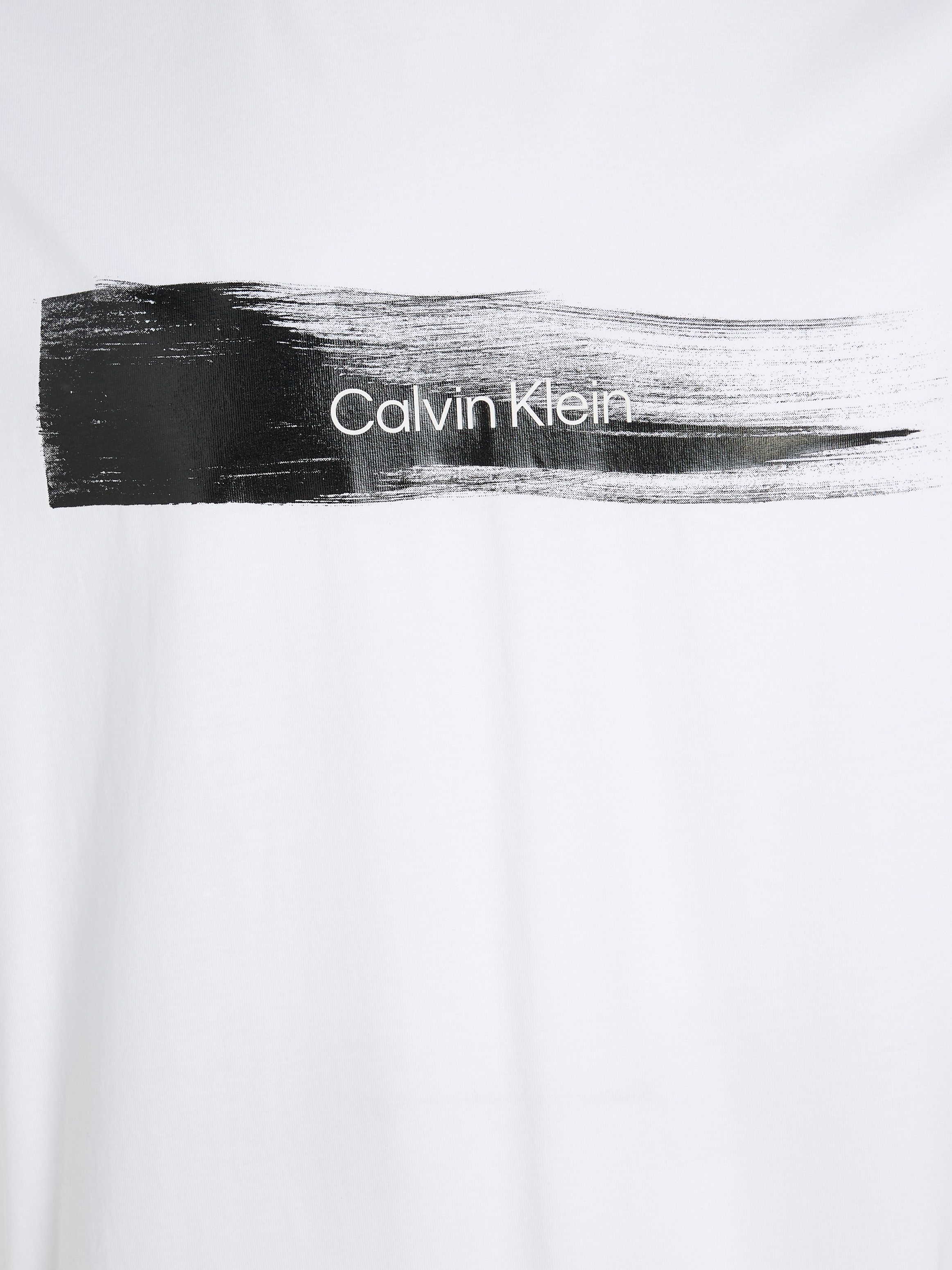 Calvin Klein T-shirt BRUSH LOGO T-SHIRT met een logo-opschrift