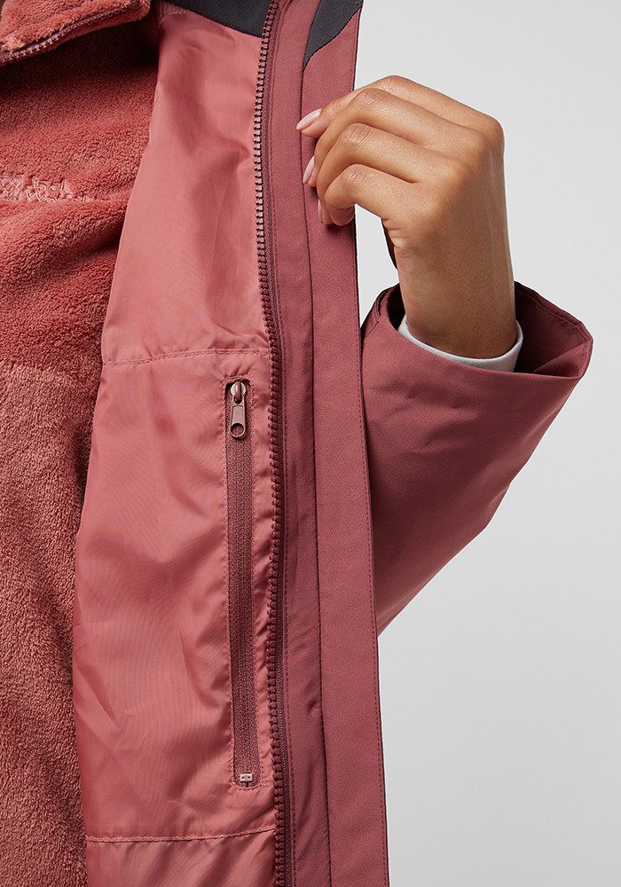 Jack Wolfskin Functioneel 3-in-1-jack ROTWAND 3IN1 JKT W