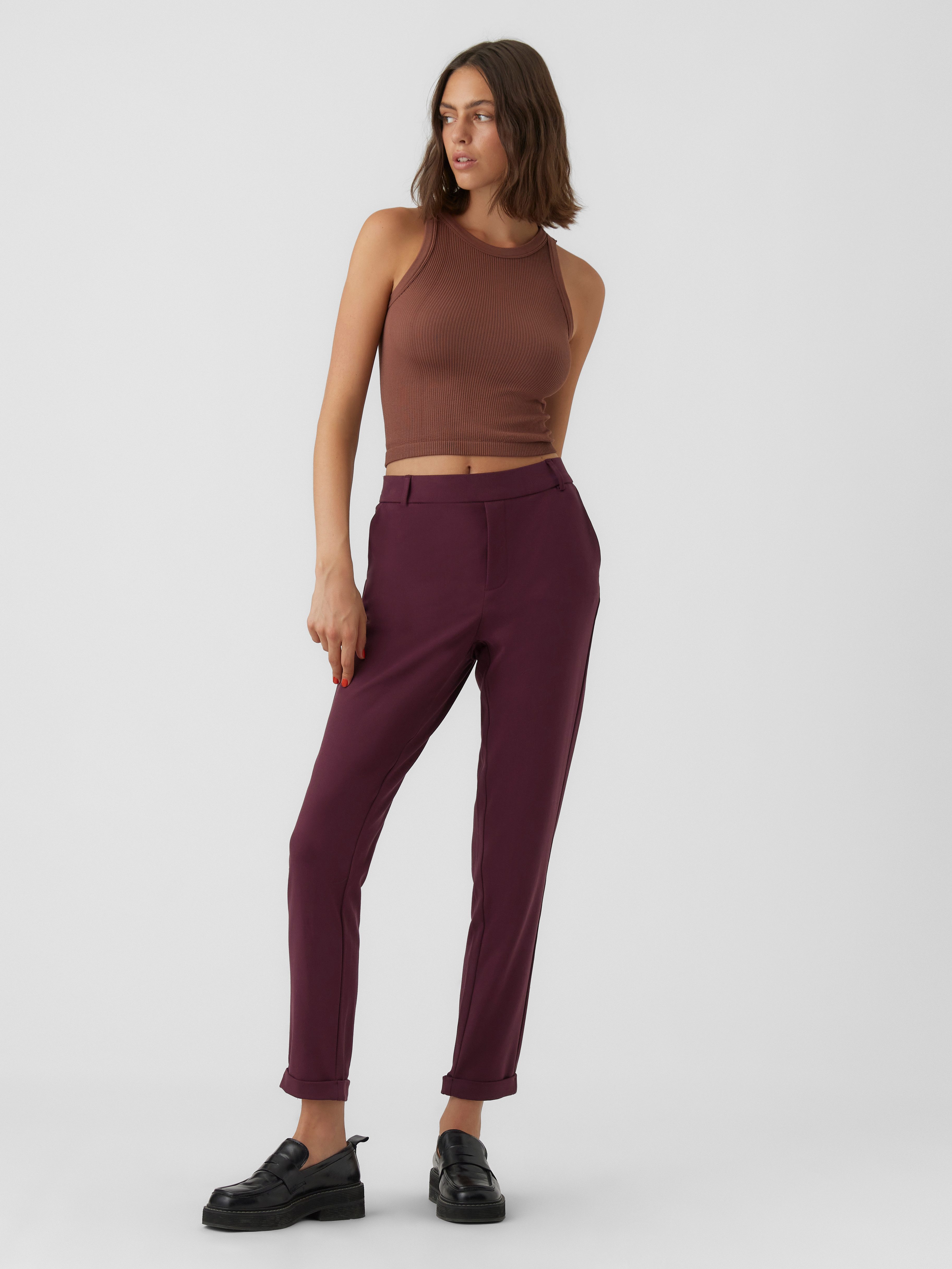 Vero Moda Pantalon VMMAYA MR LOOSE SOLID PANT NOOS