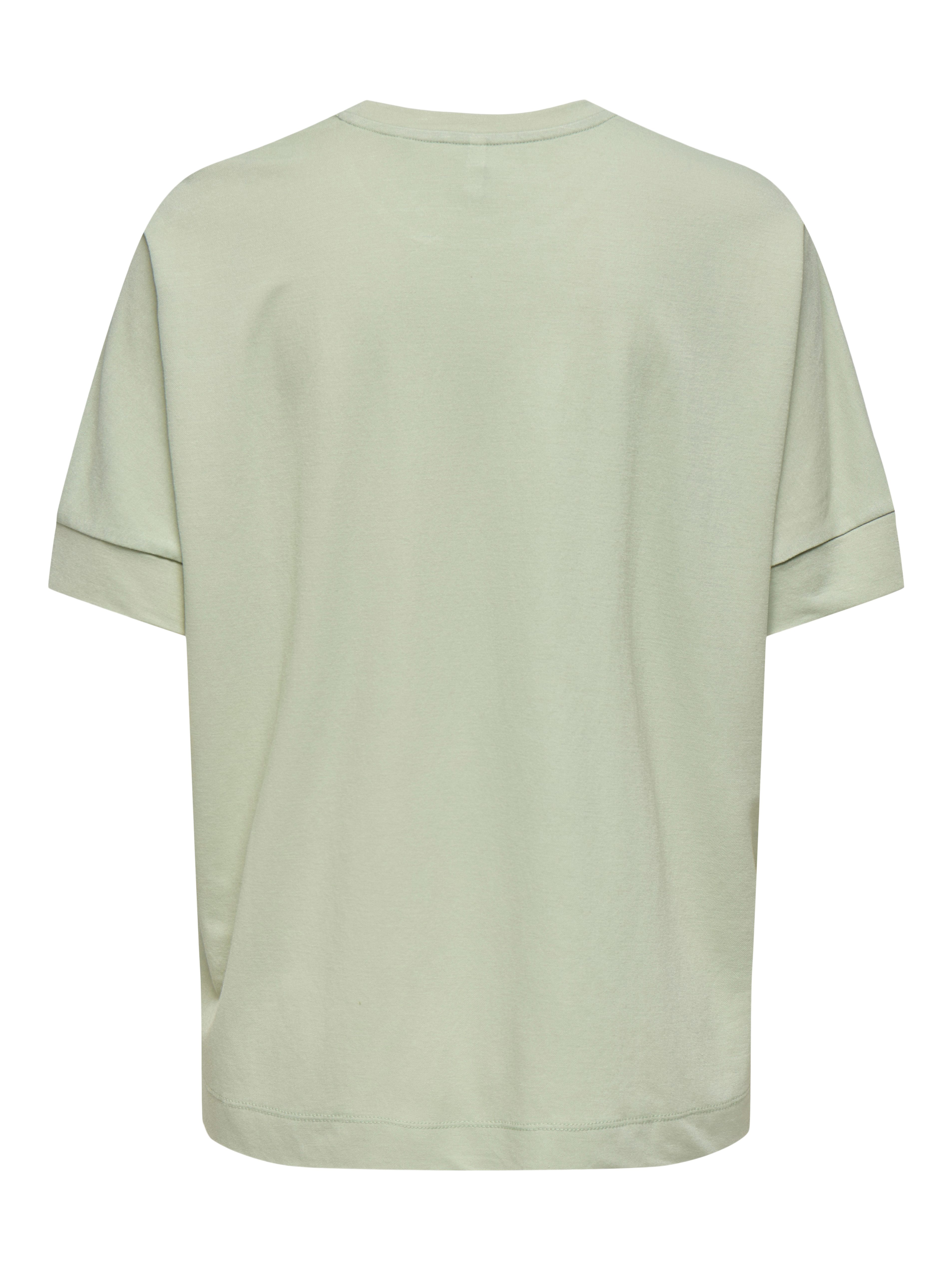 Only Shirt met korte mouwen ONLJANY S/S O-NECK PRINT TOP BOX JRS