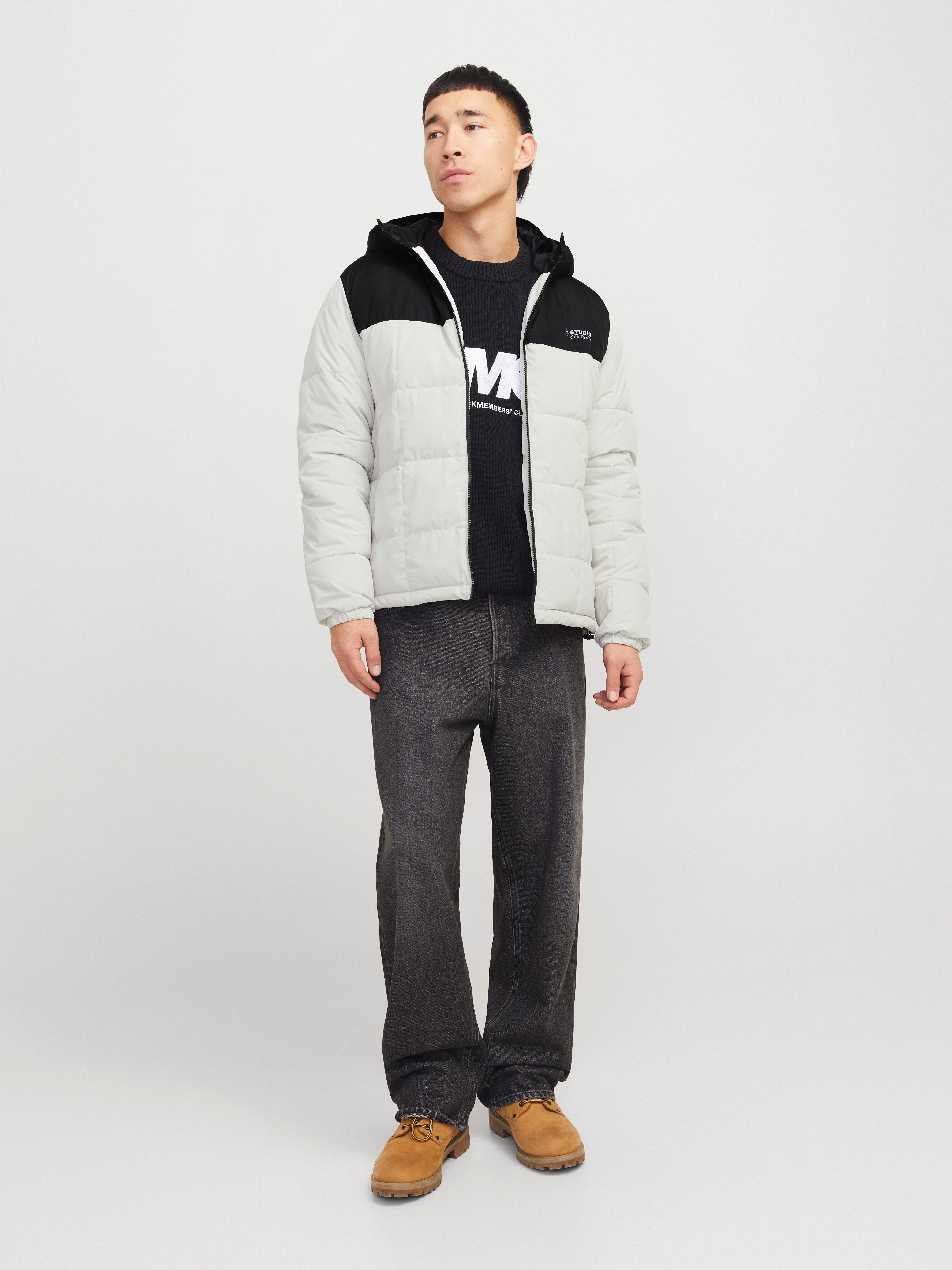 Jack & Jones Gewatteerde jas JJBEN SQUARE HOOD JACKET