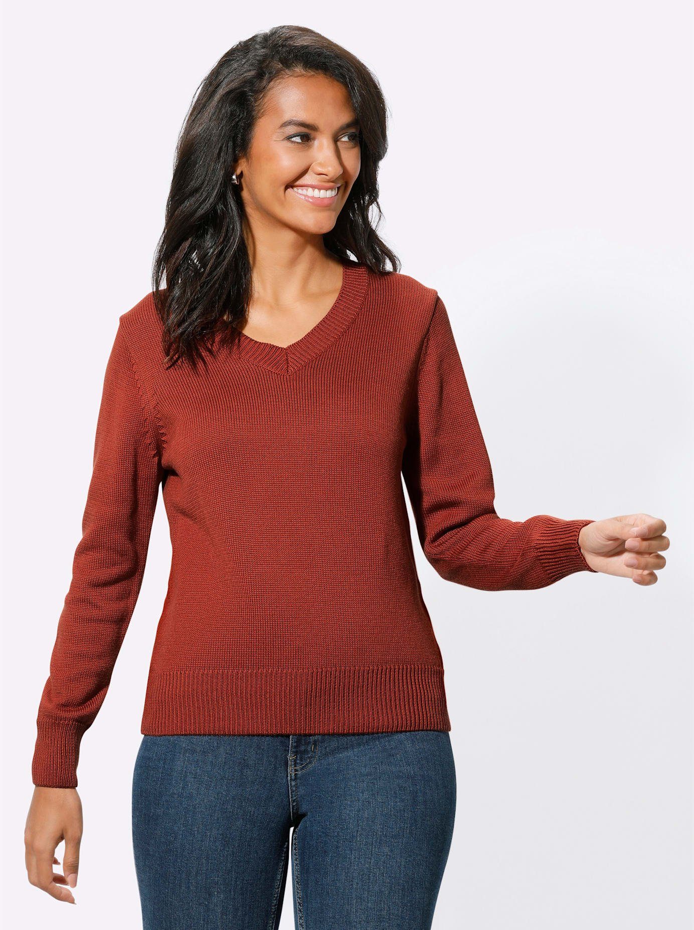 Casual Looks Trui met V-hals Trui