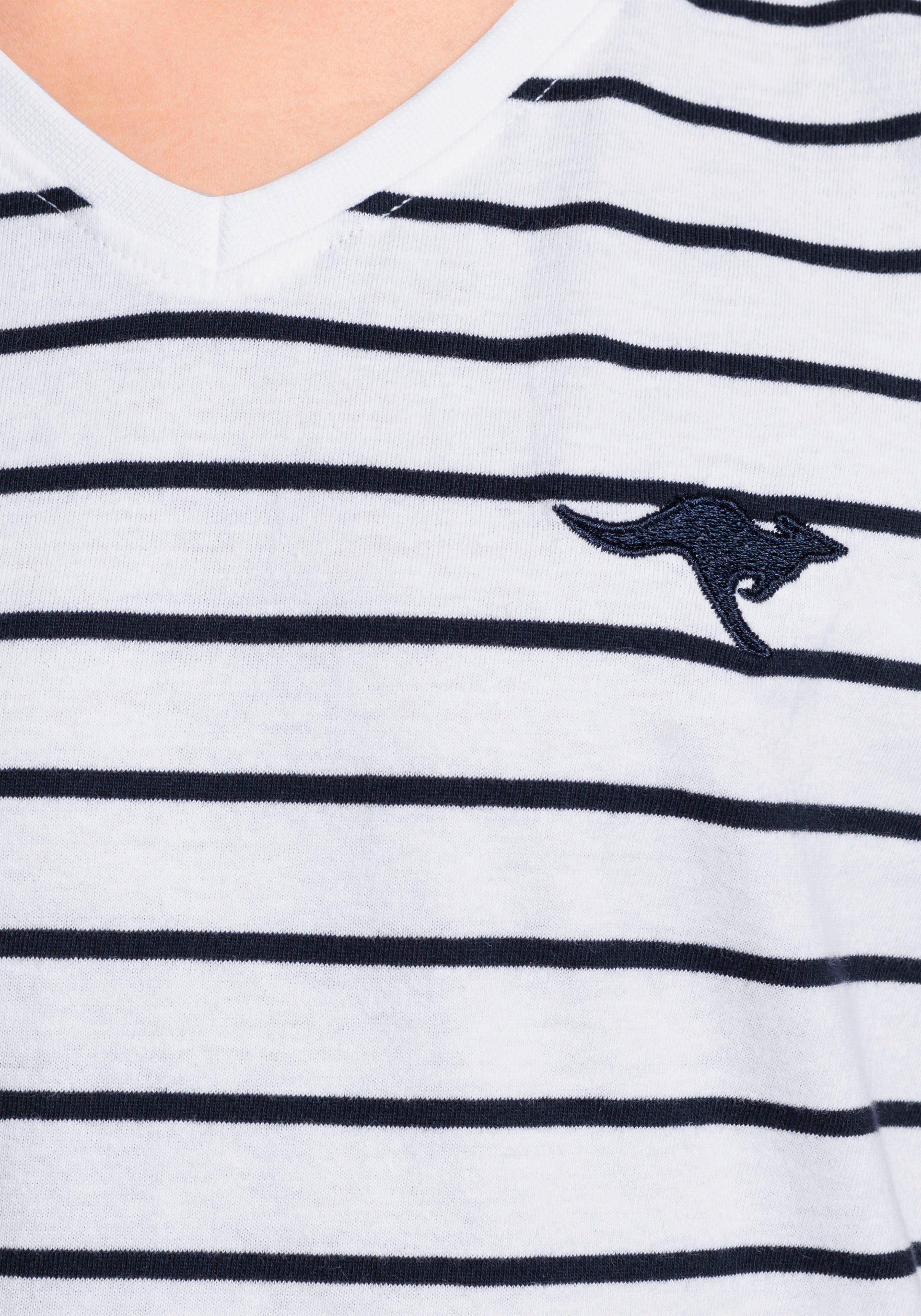 KangaROOS T-shirt Met vleugel mouwen van kant met kantafwerking aan de mouwen
