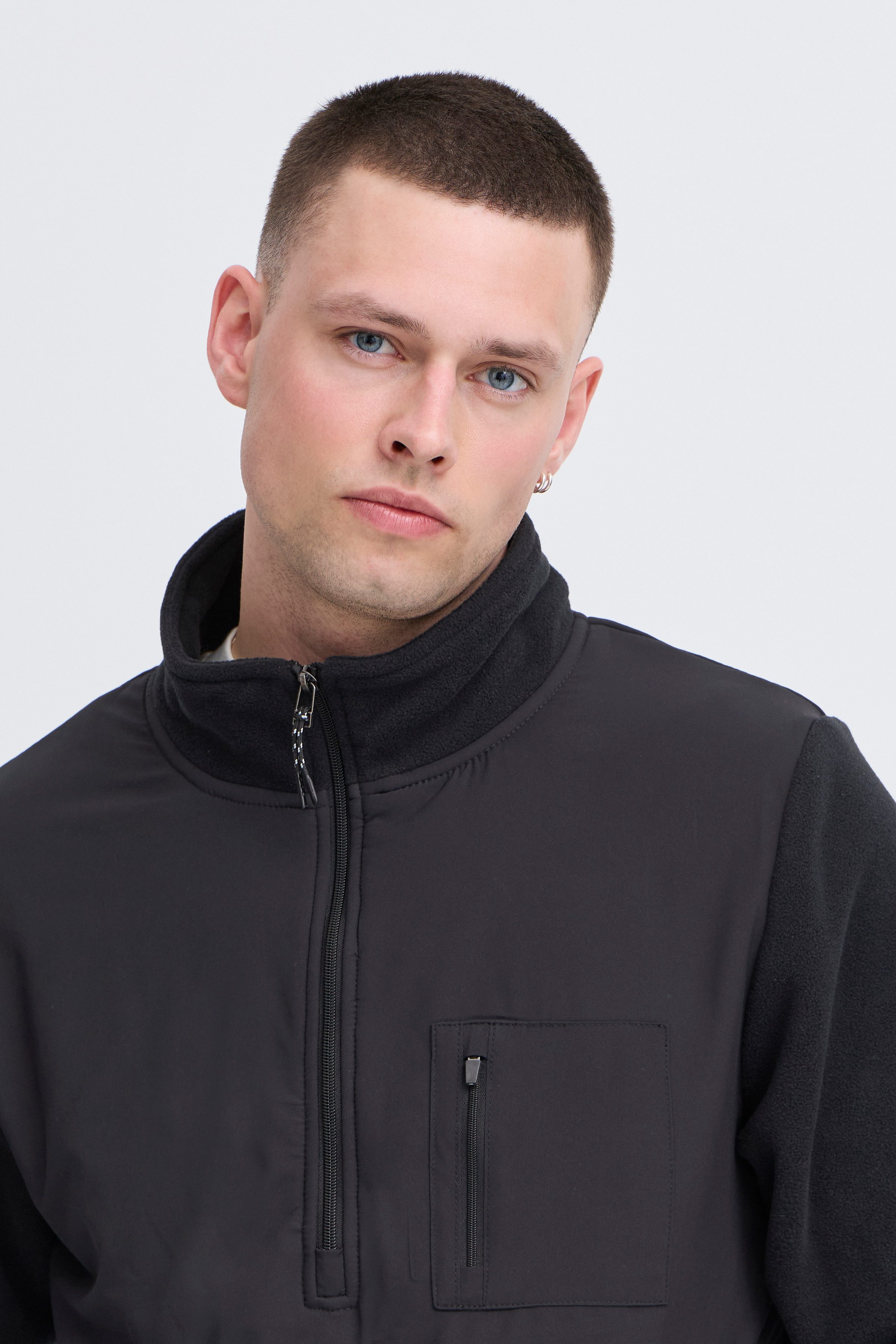 Blend Fleecetrui BHMARIO Sweatshirt halfzipp