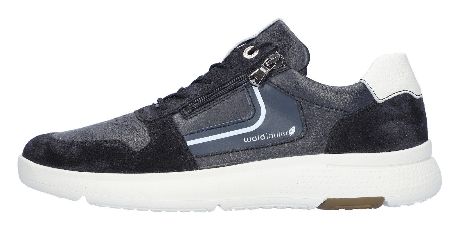 Waldläufer Sneakers Heiko , lage schoen, veterschoen, comfort-schoen in comfortbreedte h (= zeer breed)