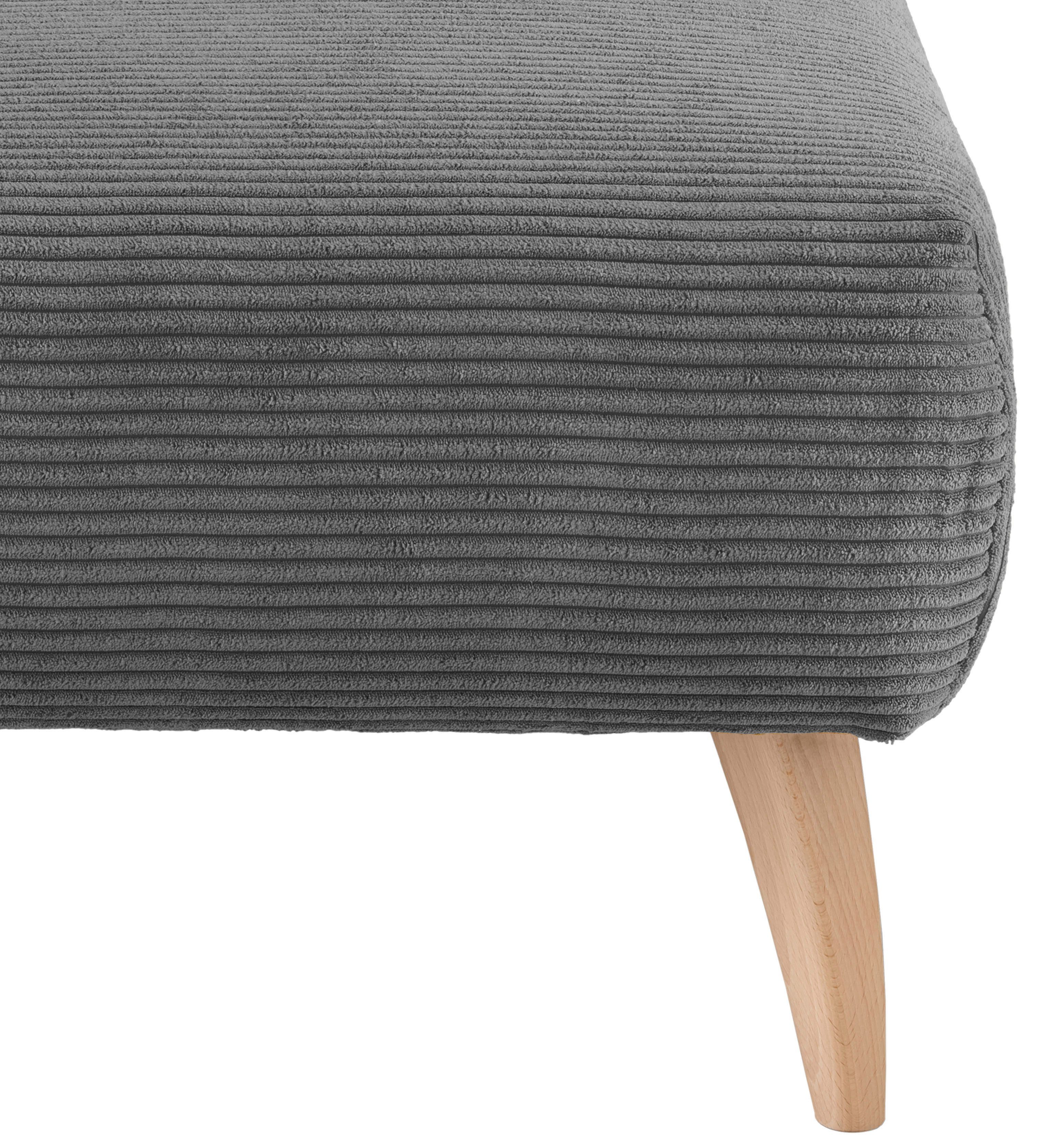 INOSIGN Hocker Colori Kleur houten poten naar keuze, verschillende stoffen, hoogwaardige stof