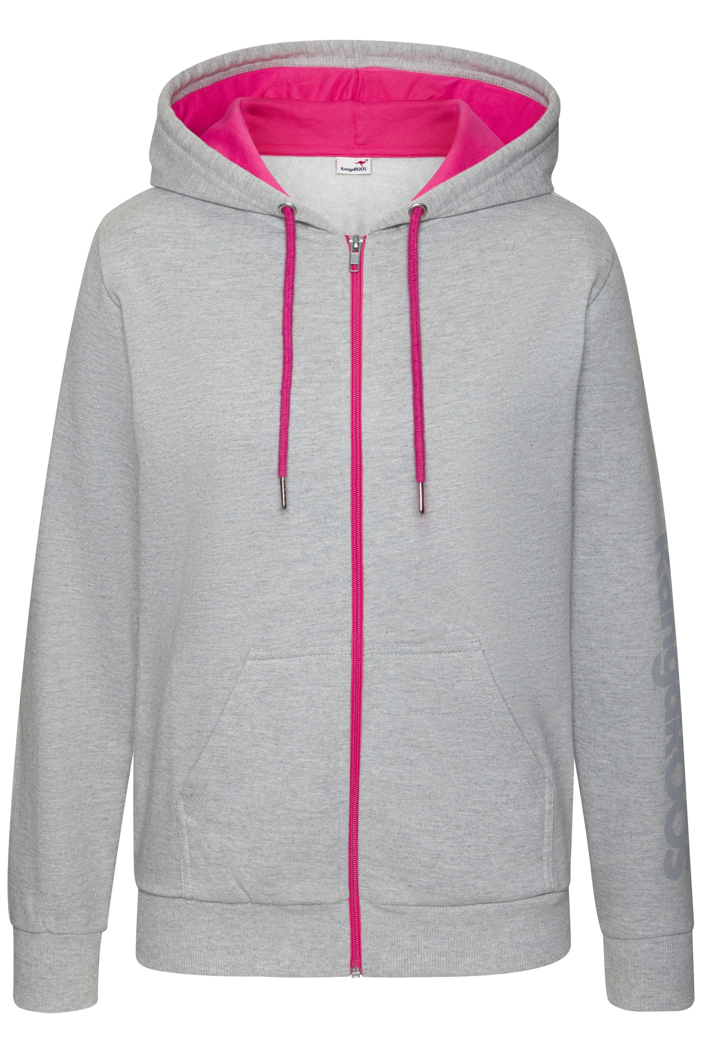 KangaROOS Sweatvest met contrasterende details, loungewear