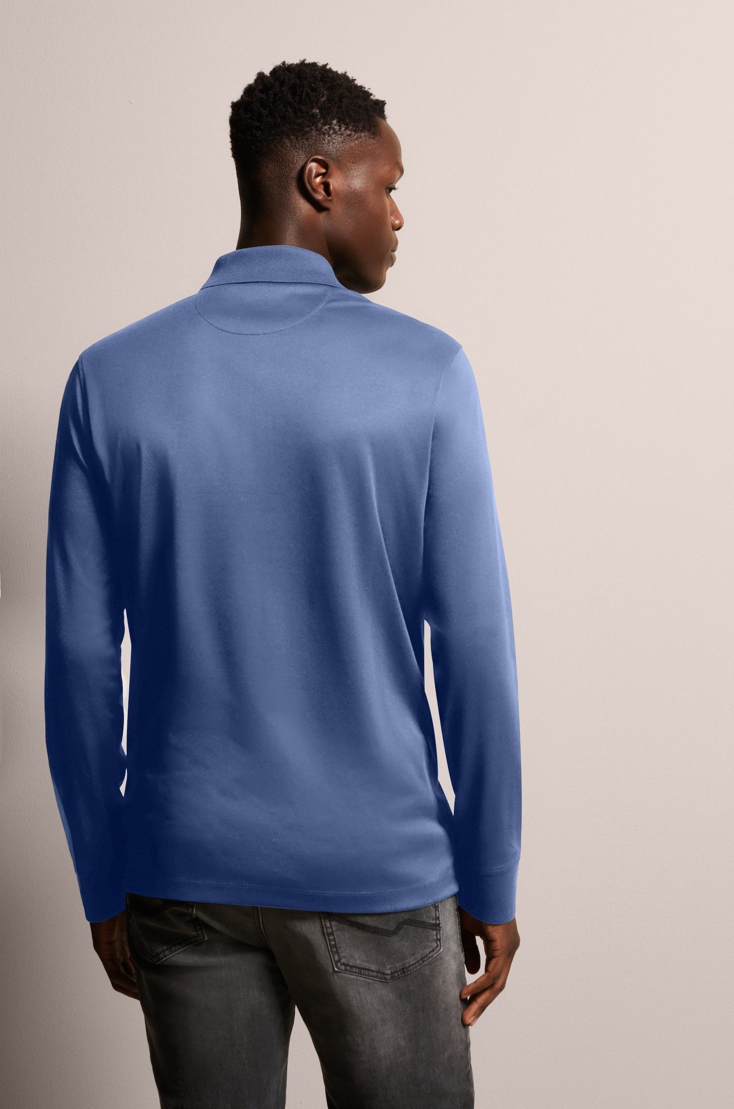 Bugatti Poloshirt met lange mouwen