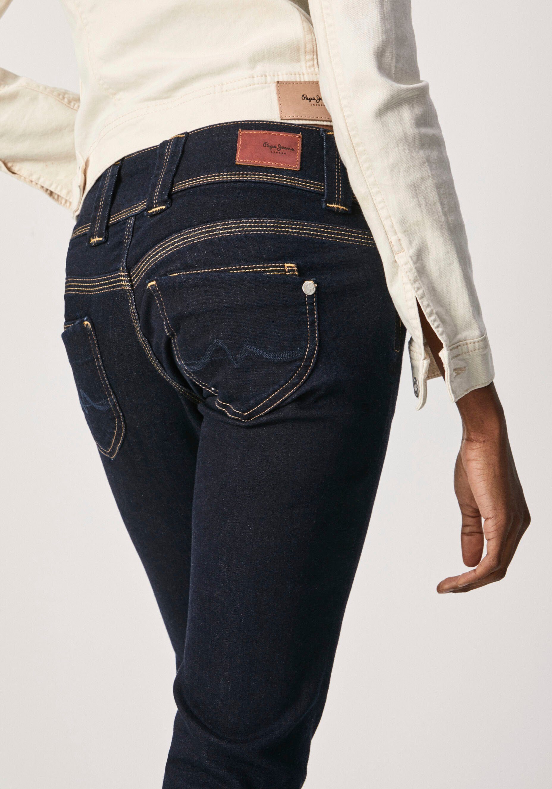 Pepe Jeans Straight jeans VENUS met badge