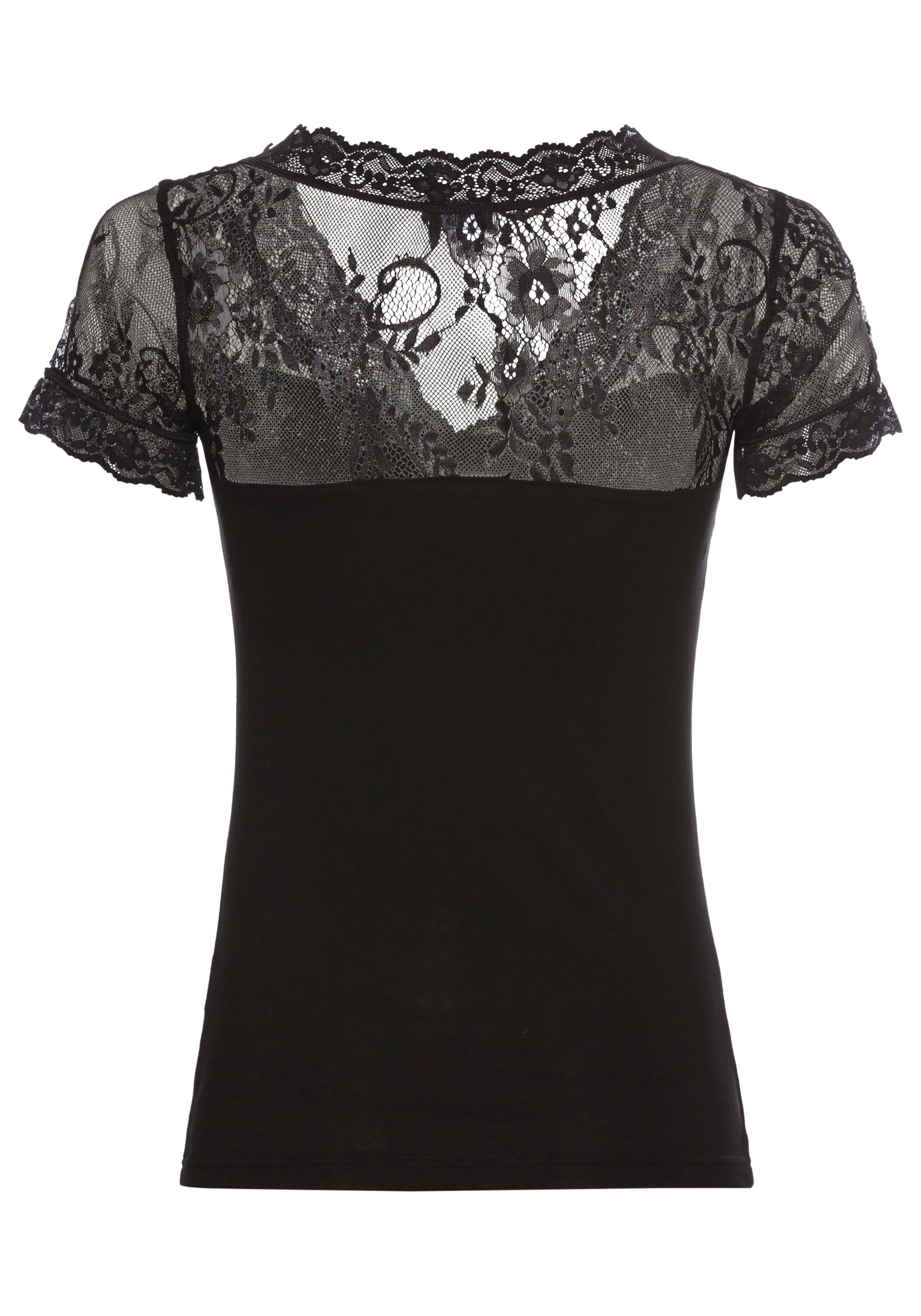 Laura Scott Kanten shirt in lingerie-look