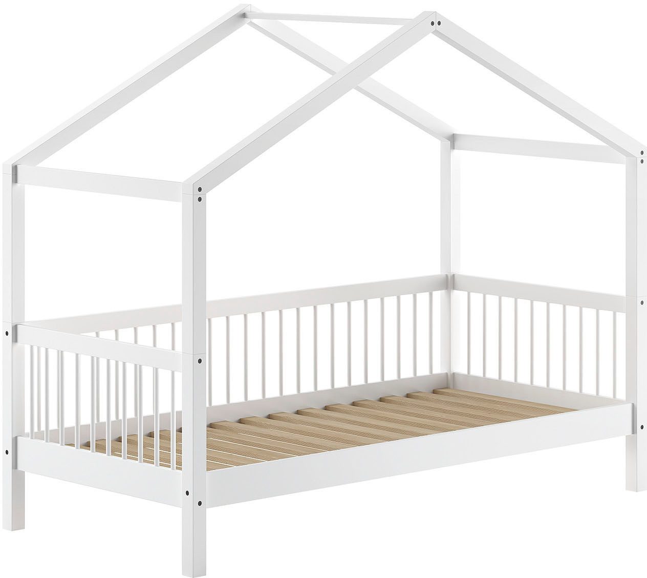 Home affaire Huisbed met lf 90x200 cm, optioneel met of zonder bedlade, beuken wit