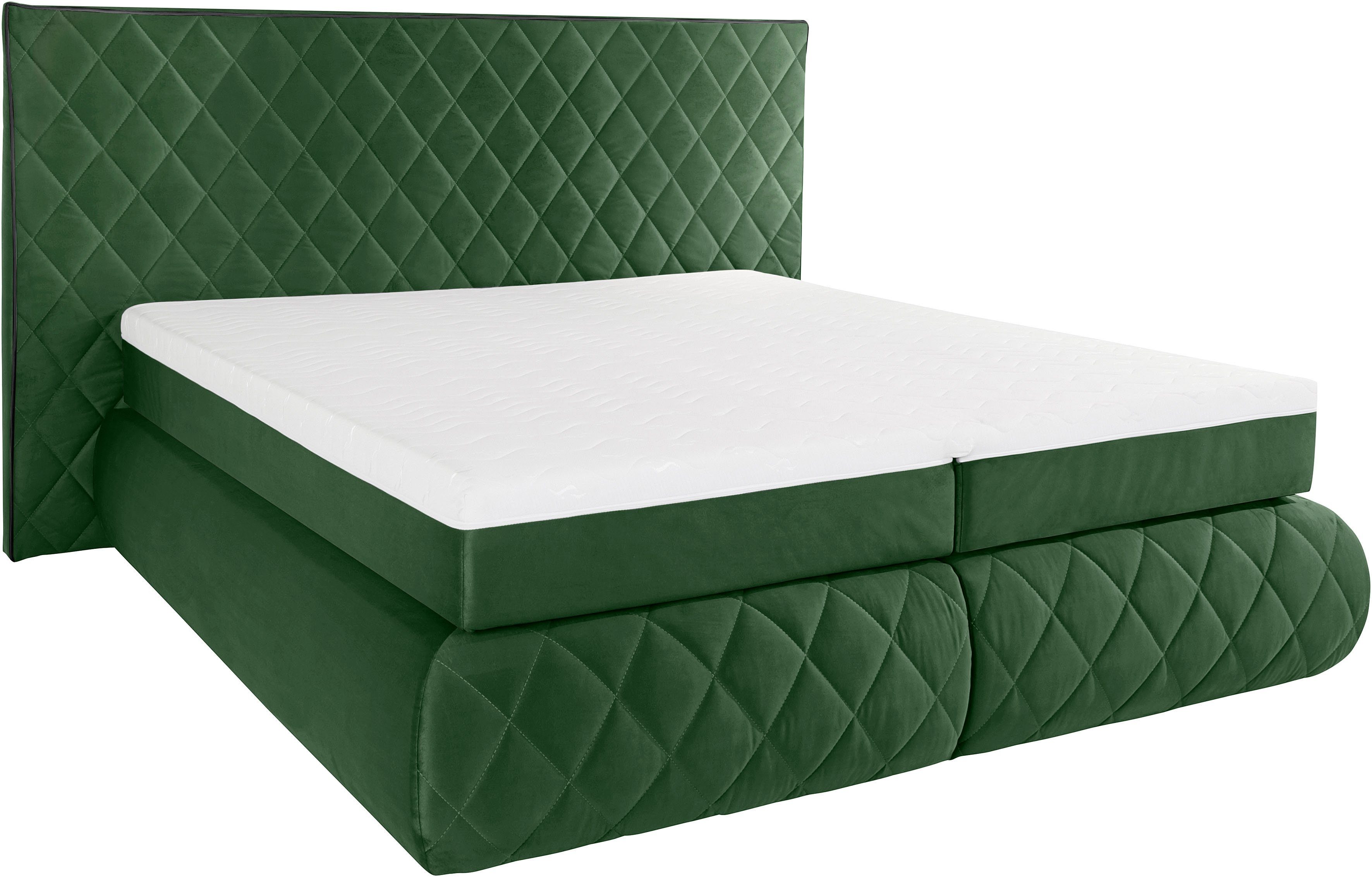 Places of Style Boxspring Alaric naar keuze met en zonder stralen, topmatras pocketvering