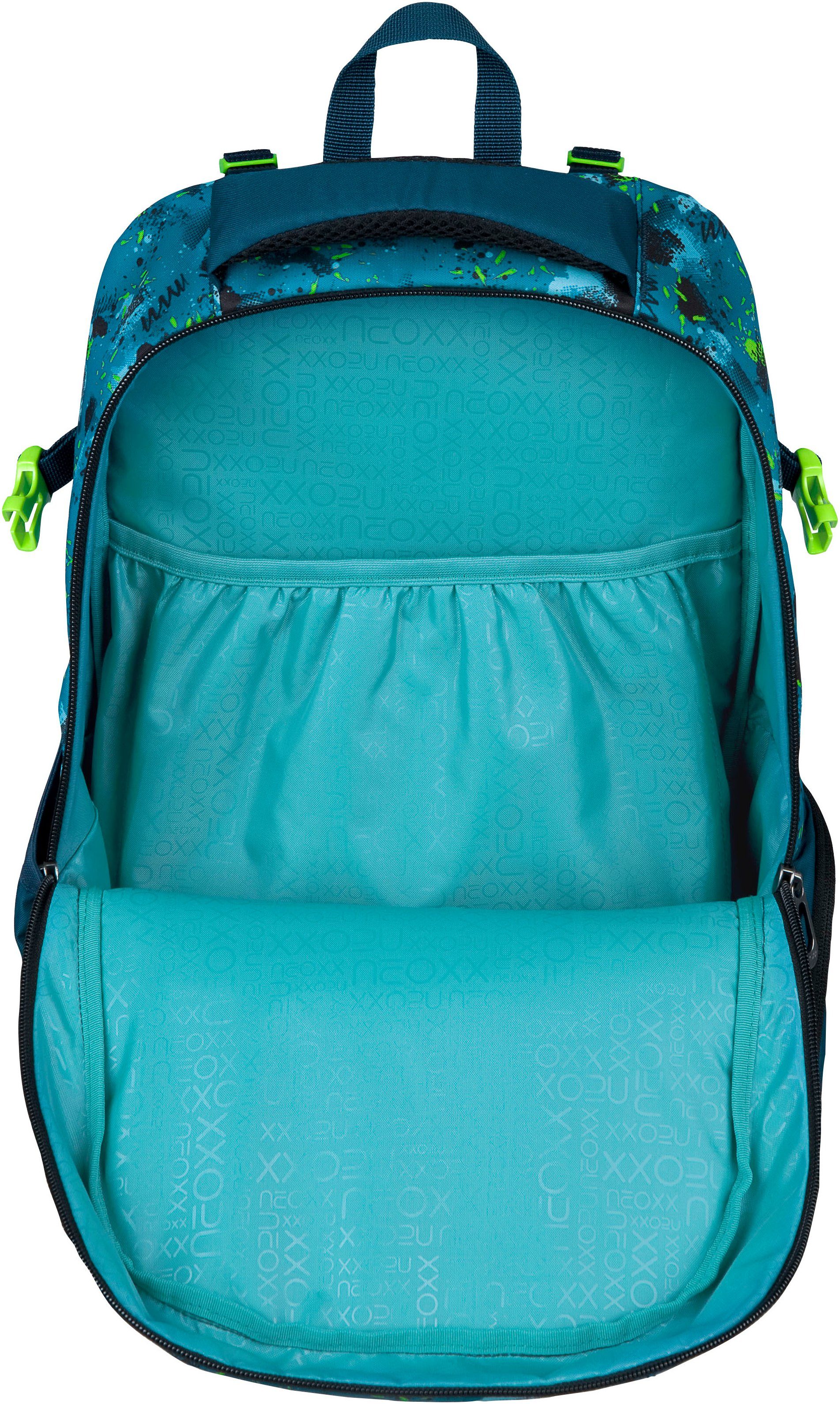 neoxx Schoolrugzak Active Pro, Petrol Extreme